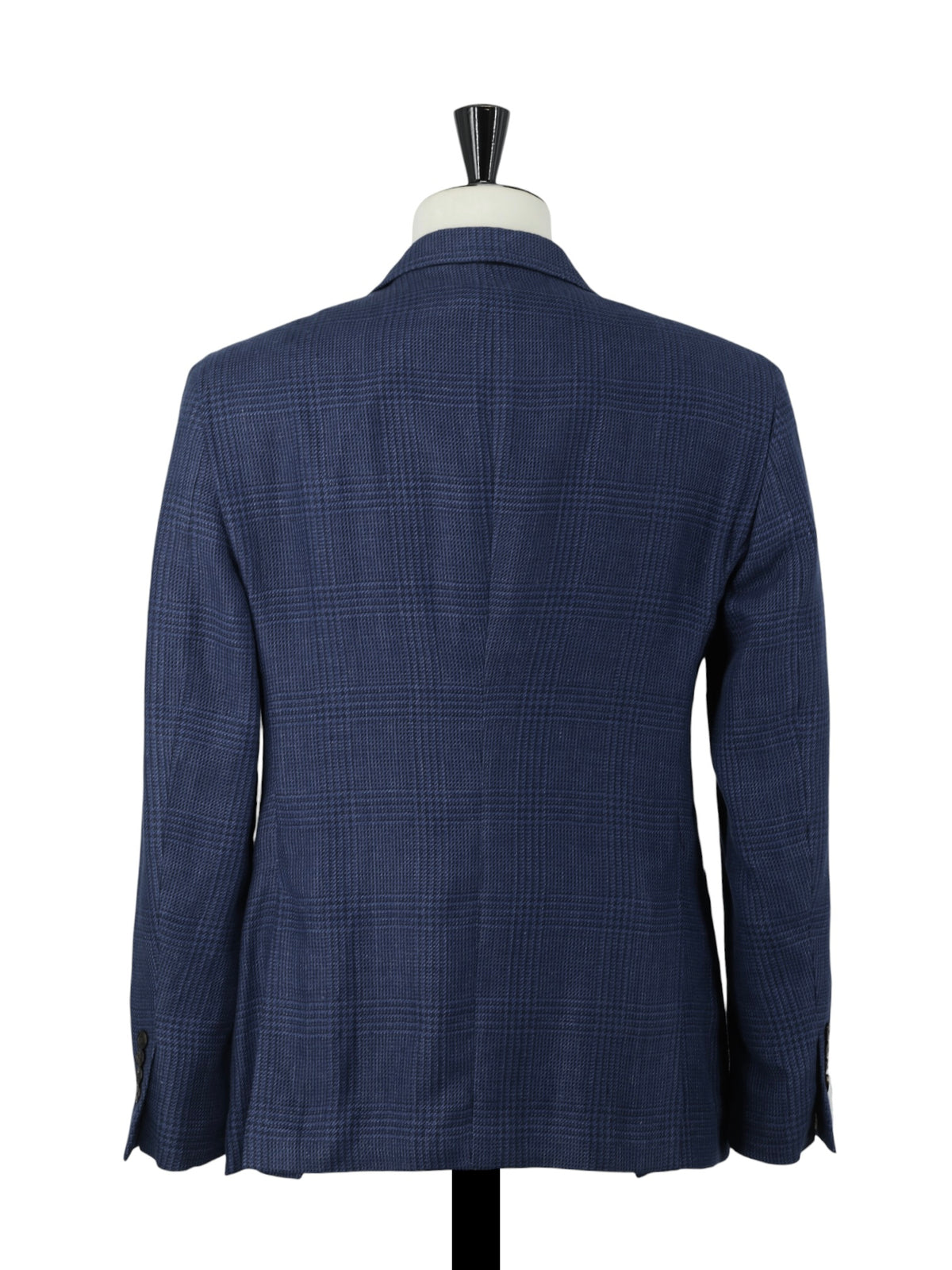 Ralph Lauren Blue Cotton & Linen Prince of Wales Jacket
