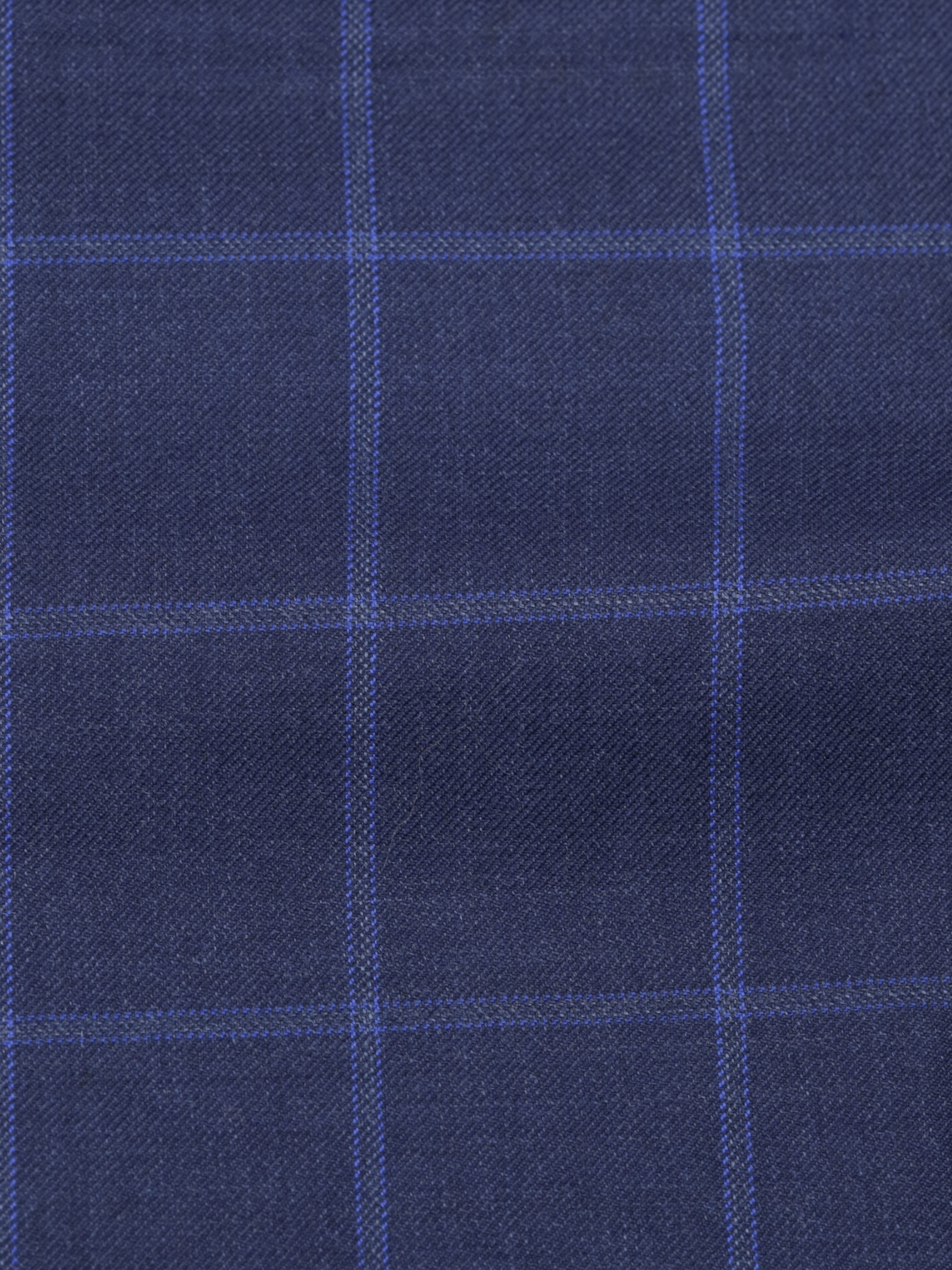 Orazio Luciano Navy & Royal Blue Fine-Wool Windowpane Jacket