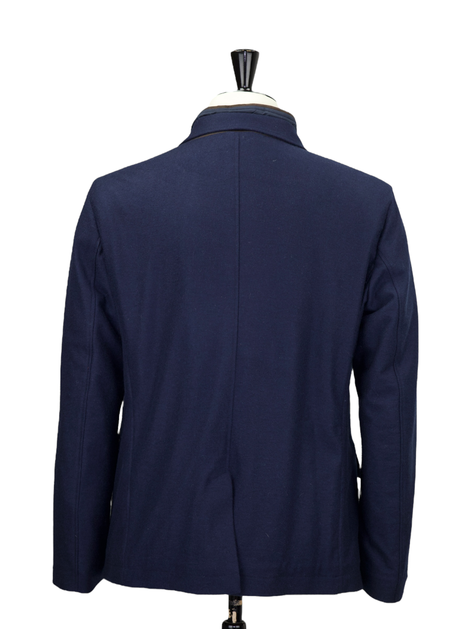 Fedeli Navy Pure Cashmere Flannel Winter Jacket