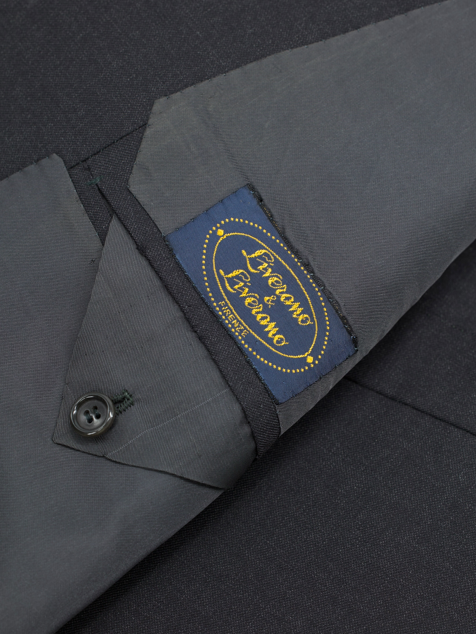 Liverano & Liverano Charcoal Fine-Wool Bespoke Florentine Suit