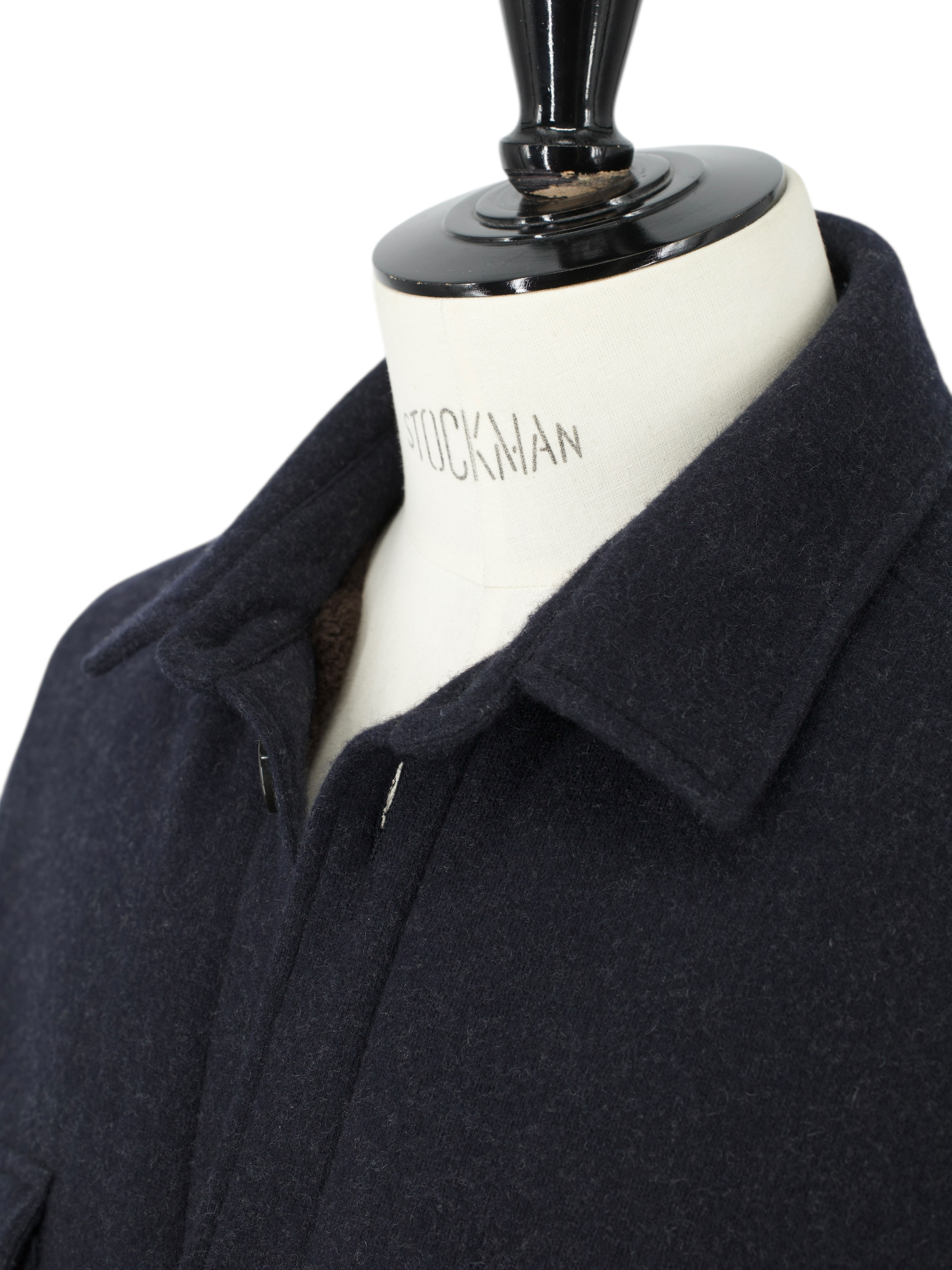 Loro Piana Navy Jersey Novalis Cashmere & Castorino Fur Lining Sweater Overshirt Jacket