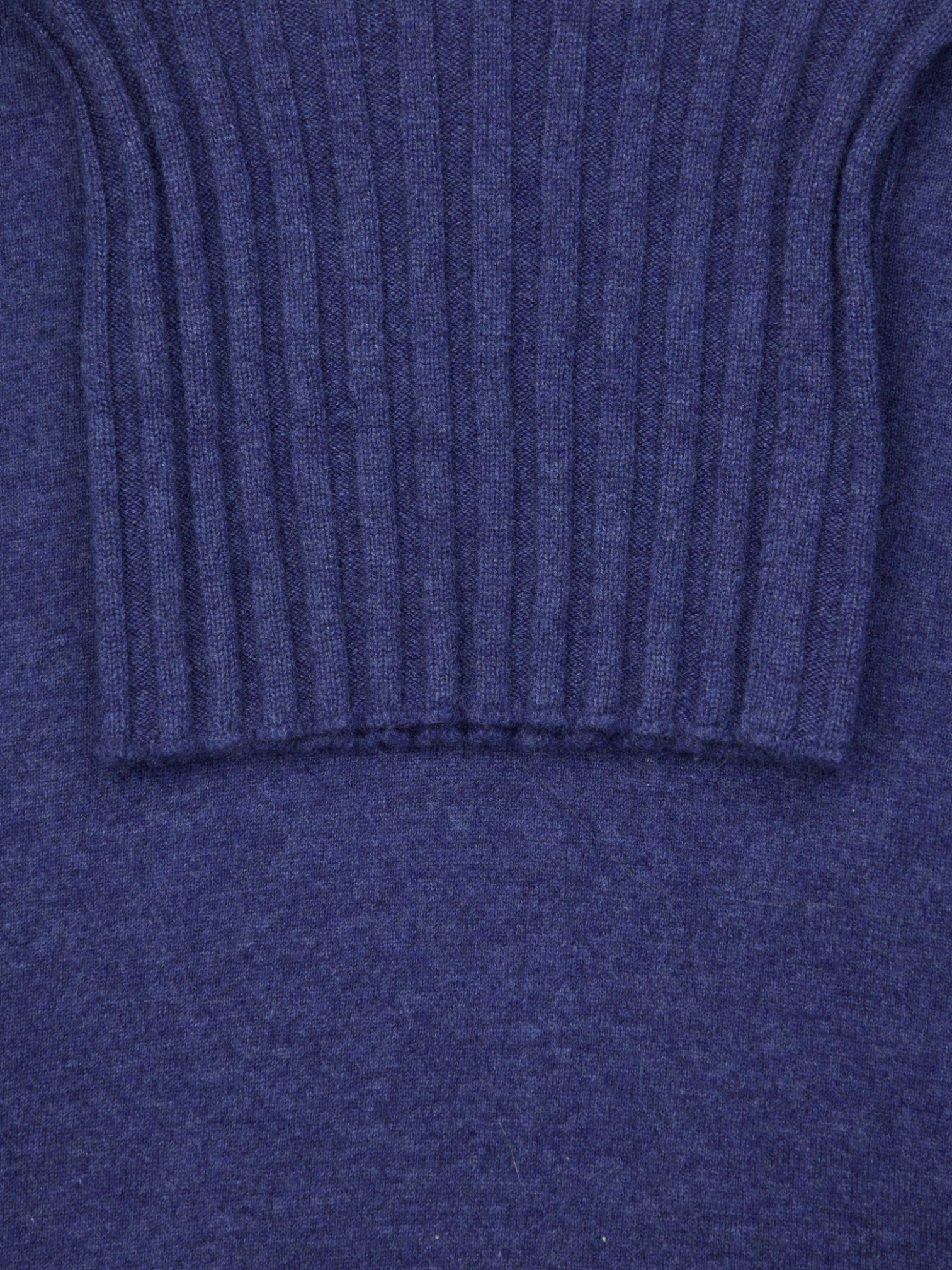 Cesare Attolini Denim Blue Pure Cashmere Turtleneck