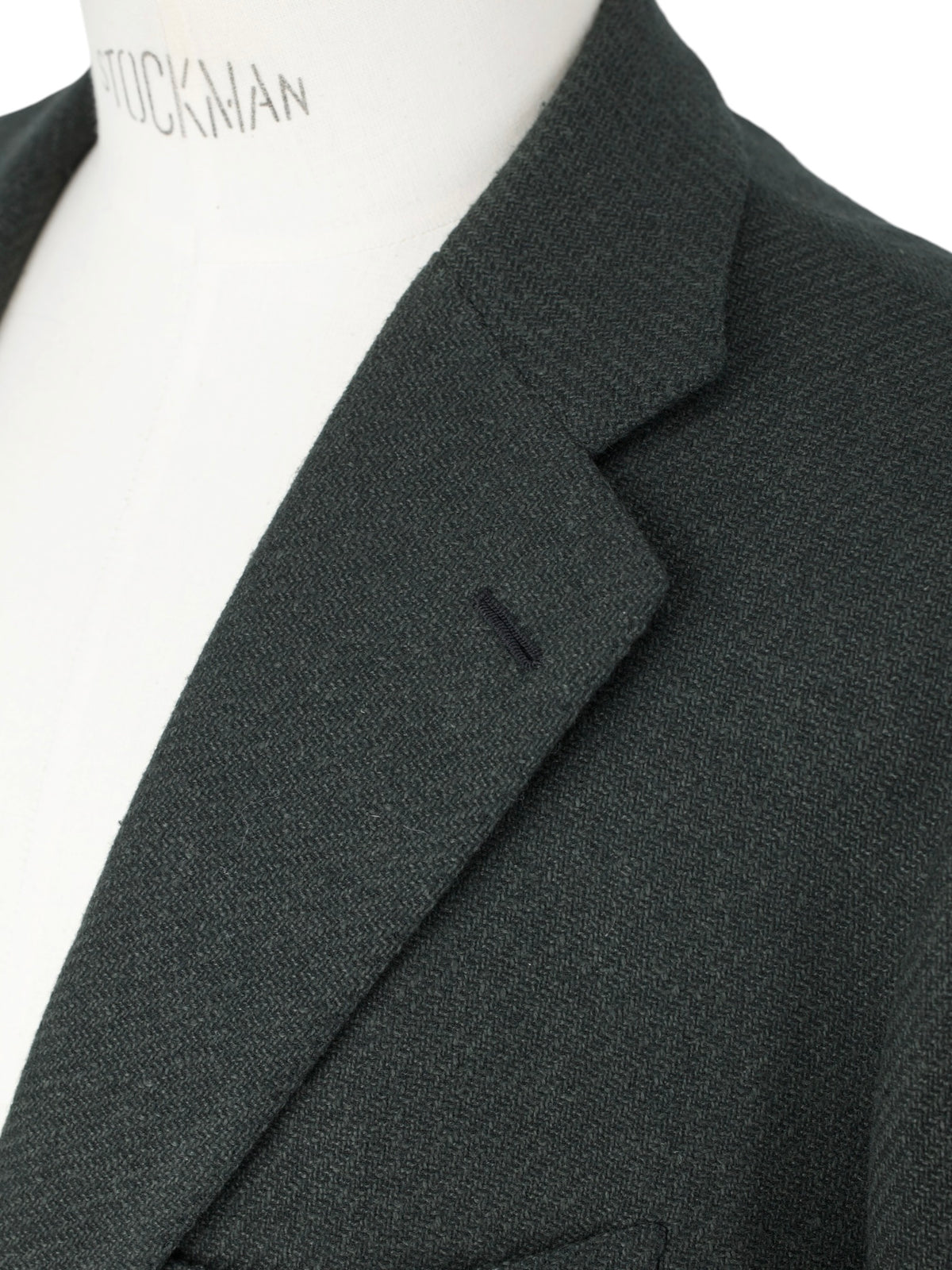 Cesare Attolini Forest Green Wool, Silk & Cashmere Micro-Pattern Jacket