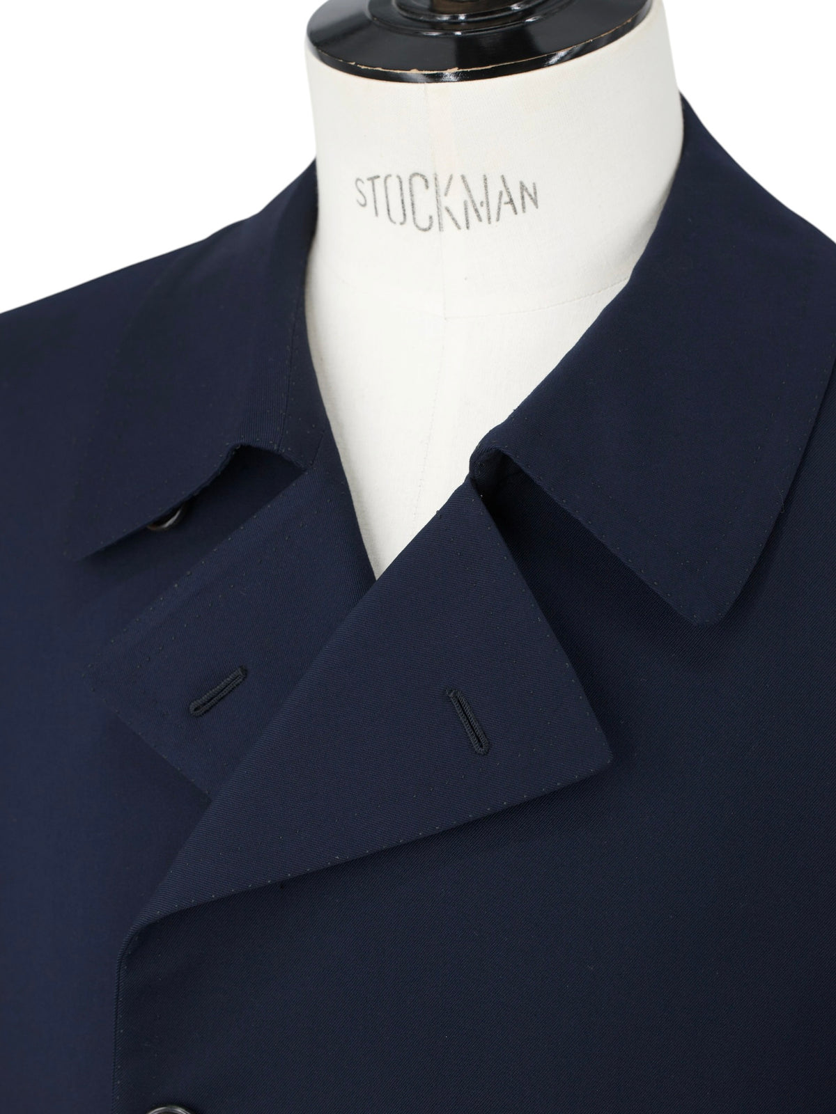 Cesare Attolini Navy Wool-Stretch Twill Sartorial Peacoat