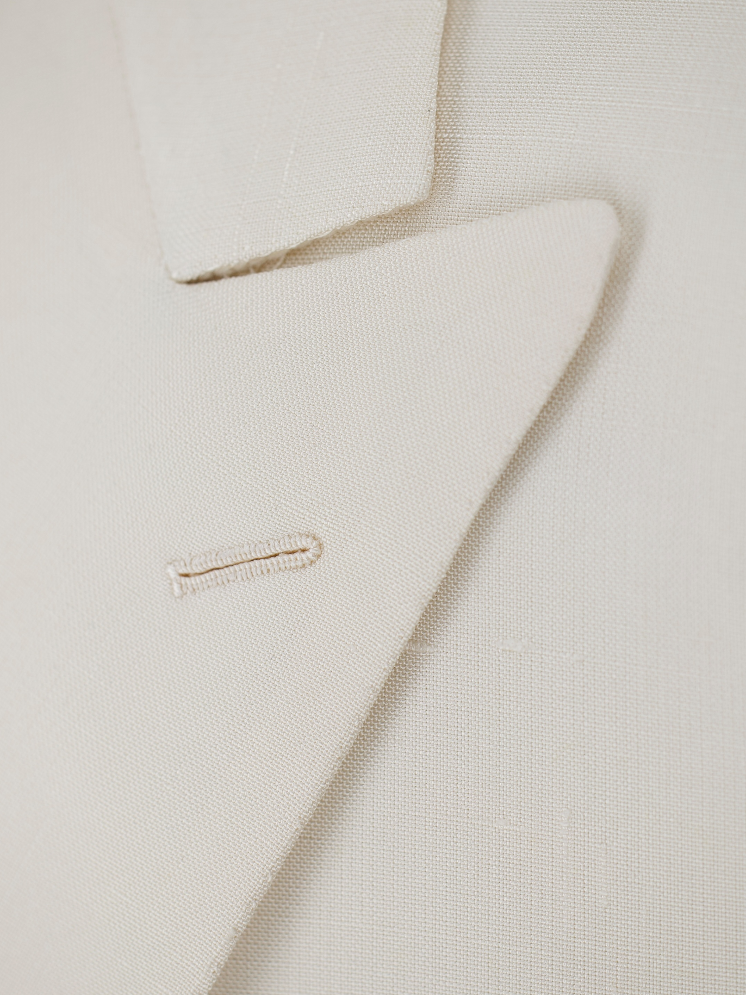 Brioni Offwhite Pure Shantung Silk "Tito" Jacket