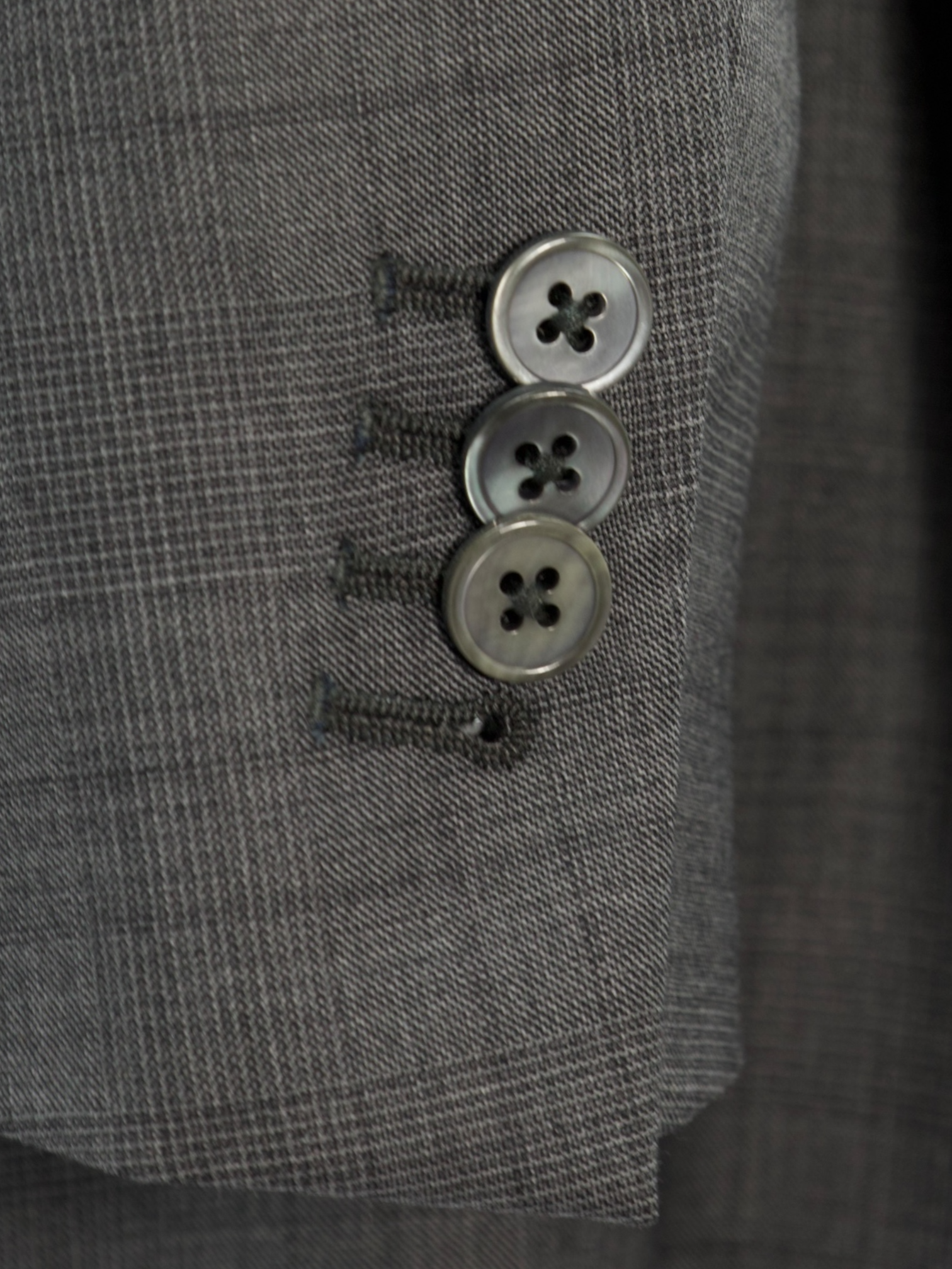 Ermenegildo Zegna Grey 15milmil15 Glenplaid Milano Suit