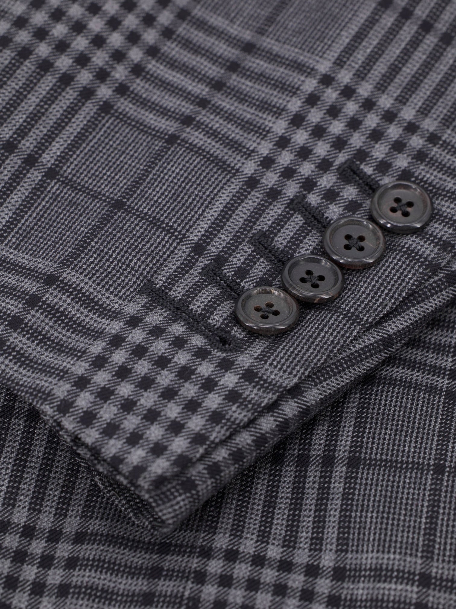 Tom Ford Grey 3-Piece Wool Checkered Windsor Suit