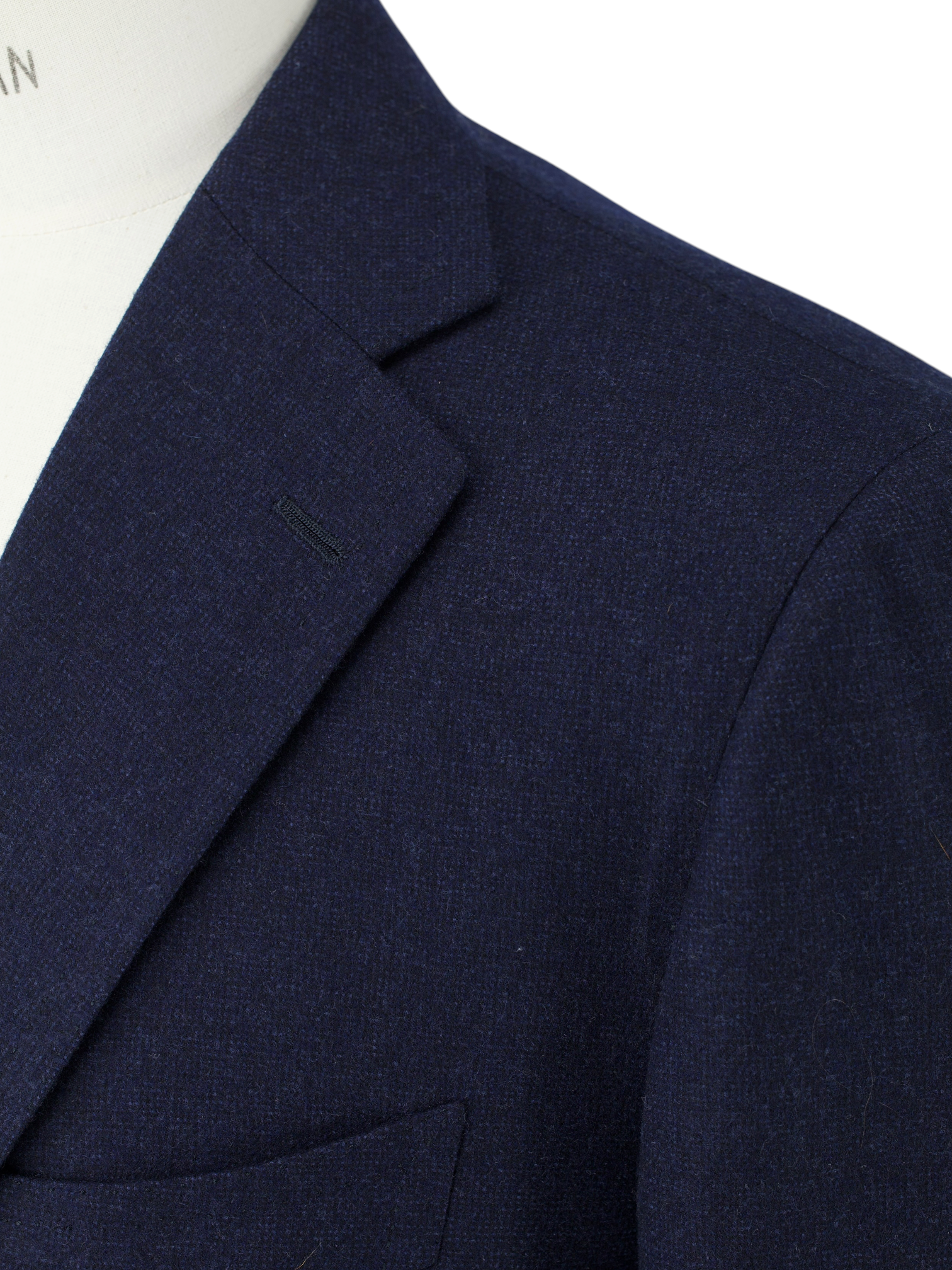 Cesare Attolini Navy Golden-Bale Merino Wool Blazer Jacket