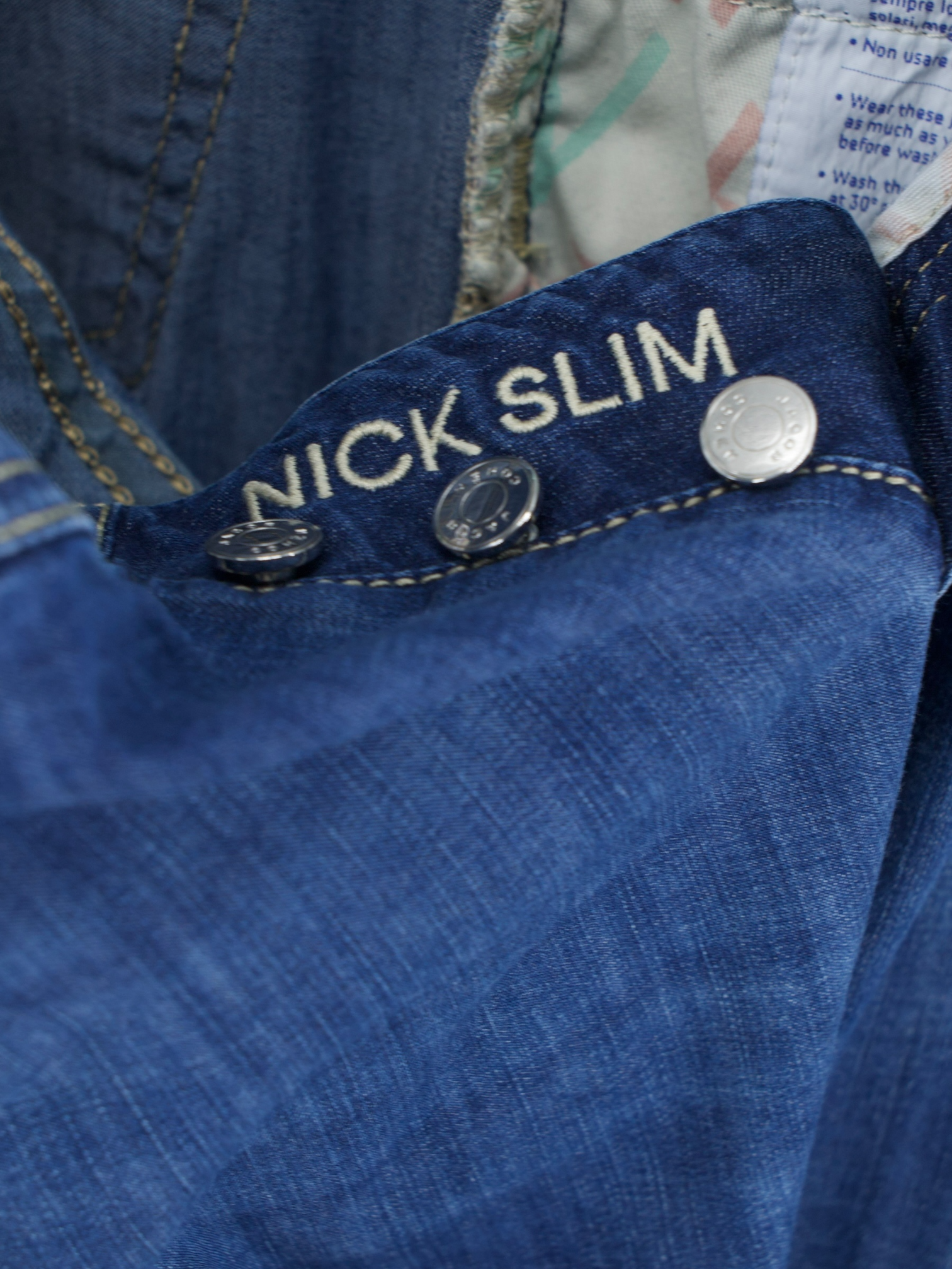 Jacob Cohen Blue Cotton & Viscose Blend Denim "Nick Slim" Jeans