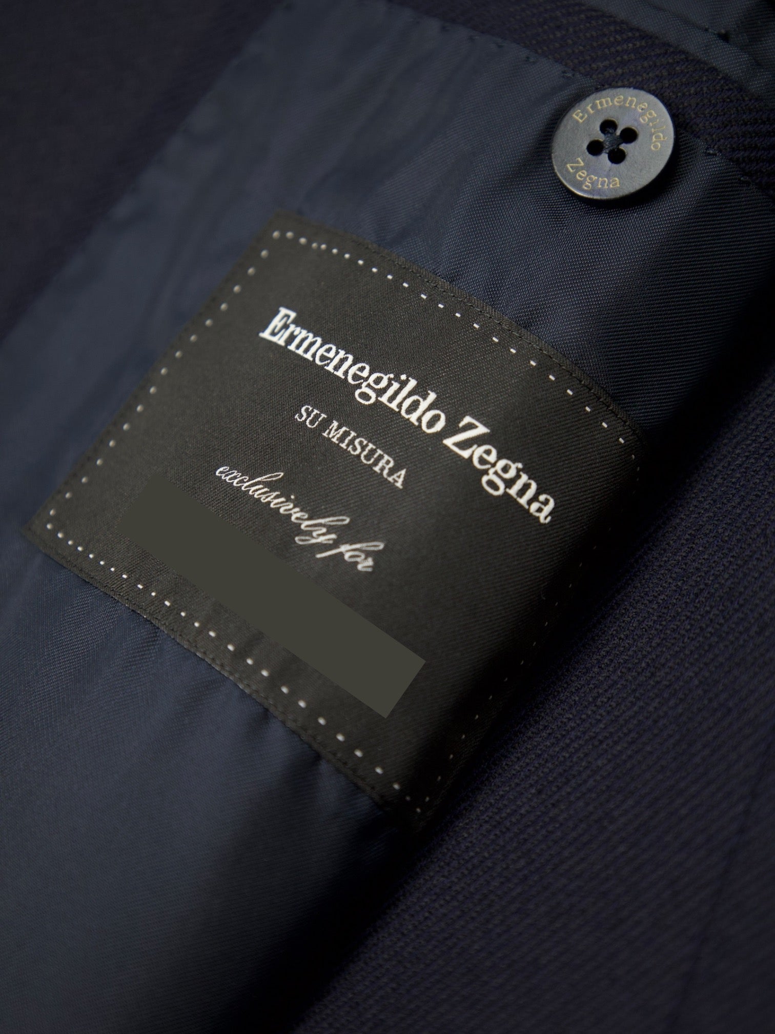 Ermenegildo Zegna Navy 15MilMil15 Twill Blazer Jacket