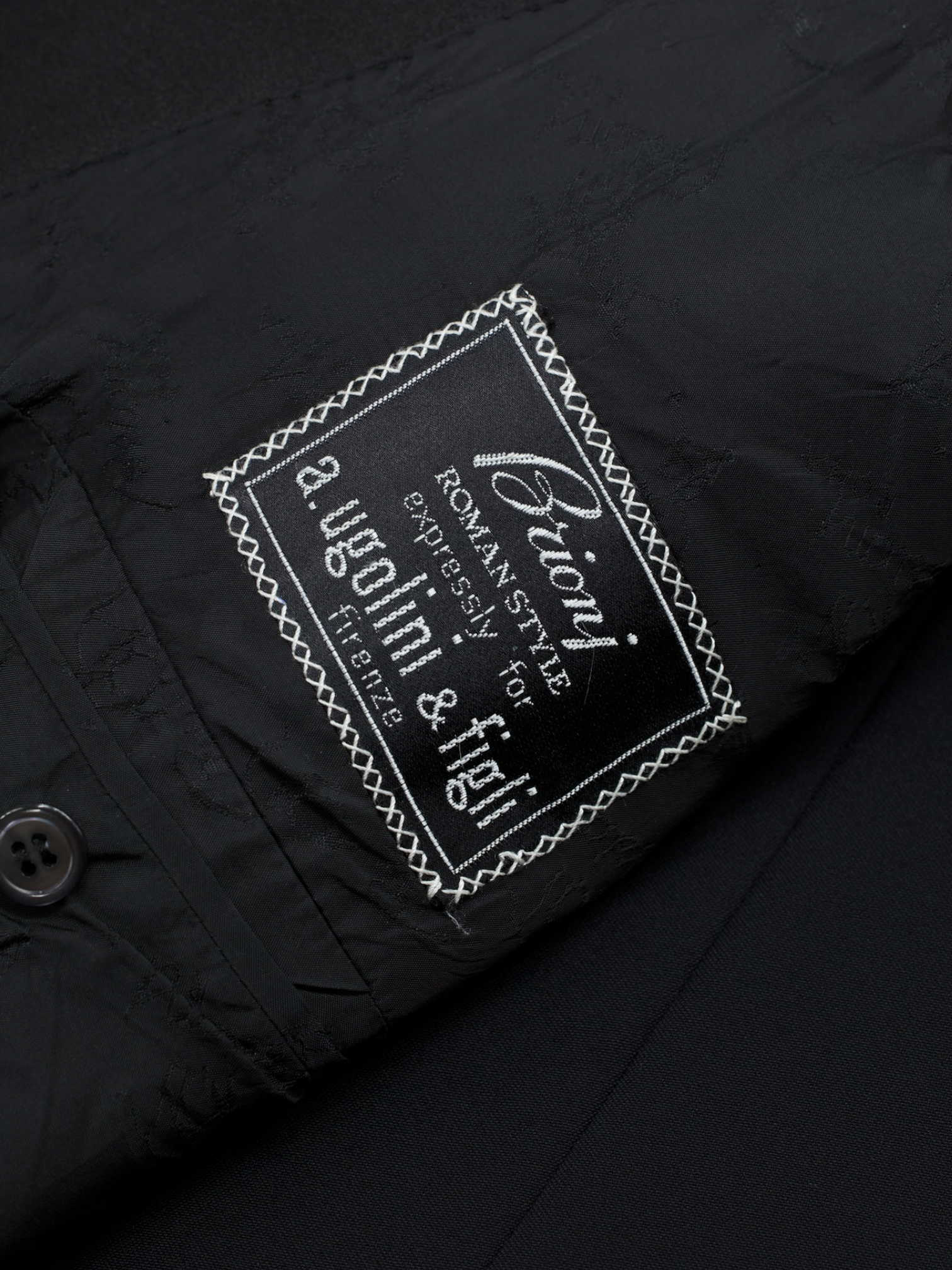 Brioni Black Vintage Roman-Style "James Bond" Dinner Jacket