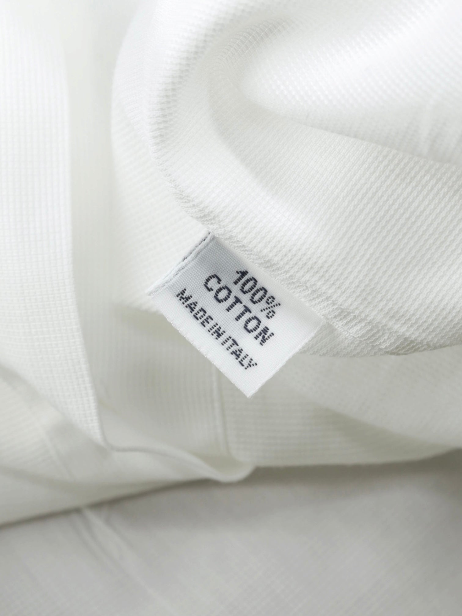 Fray White Cotton Button-Down Plain-Weave Shirt