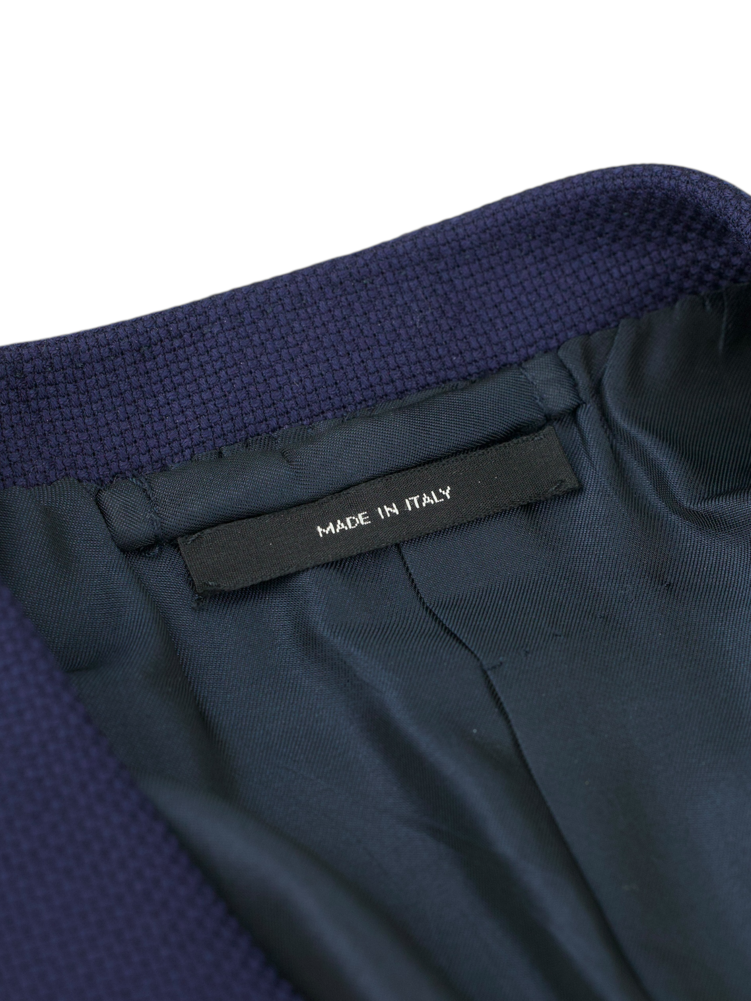 Tom Ford Marine Blue Wool & Mohair Micro-Structure O'Connor Jacket