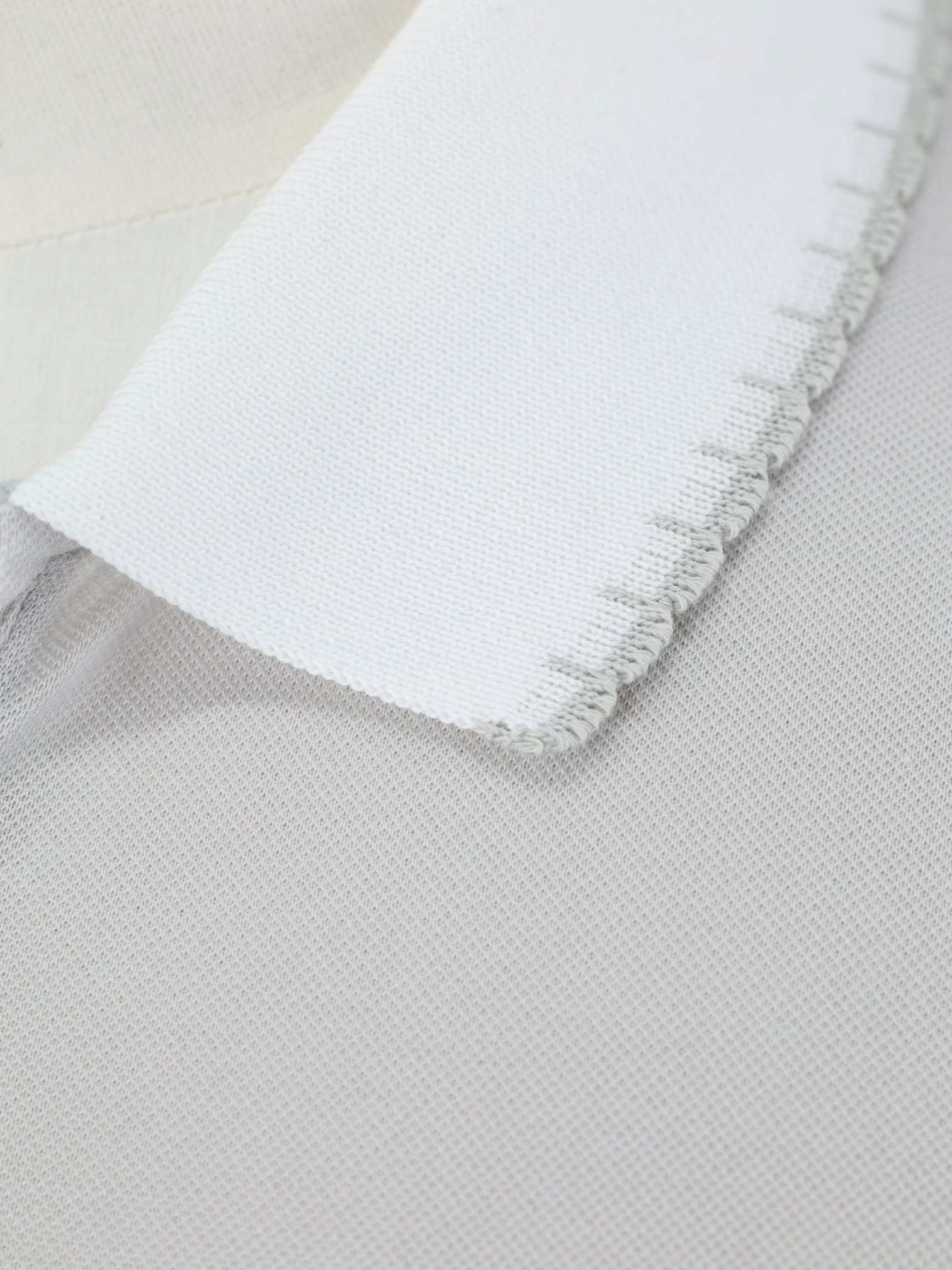 Kiton Light Grey Cotton Short-Sleeve "Nouveau Riche" Polo