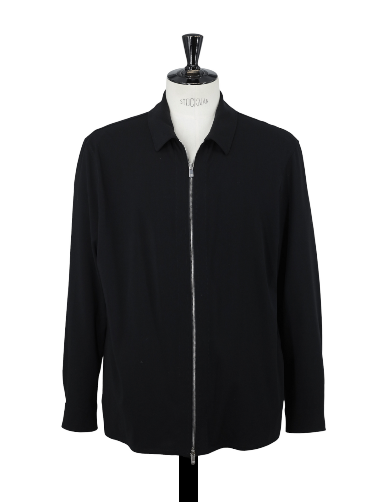 Marco Pescarolo Black Wool & Stretch Zip-Up Luxury Tracksuit