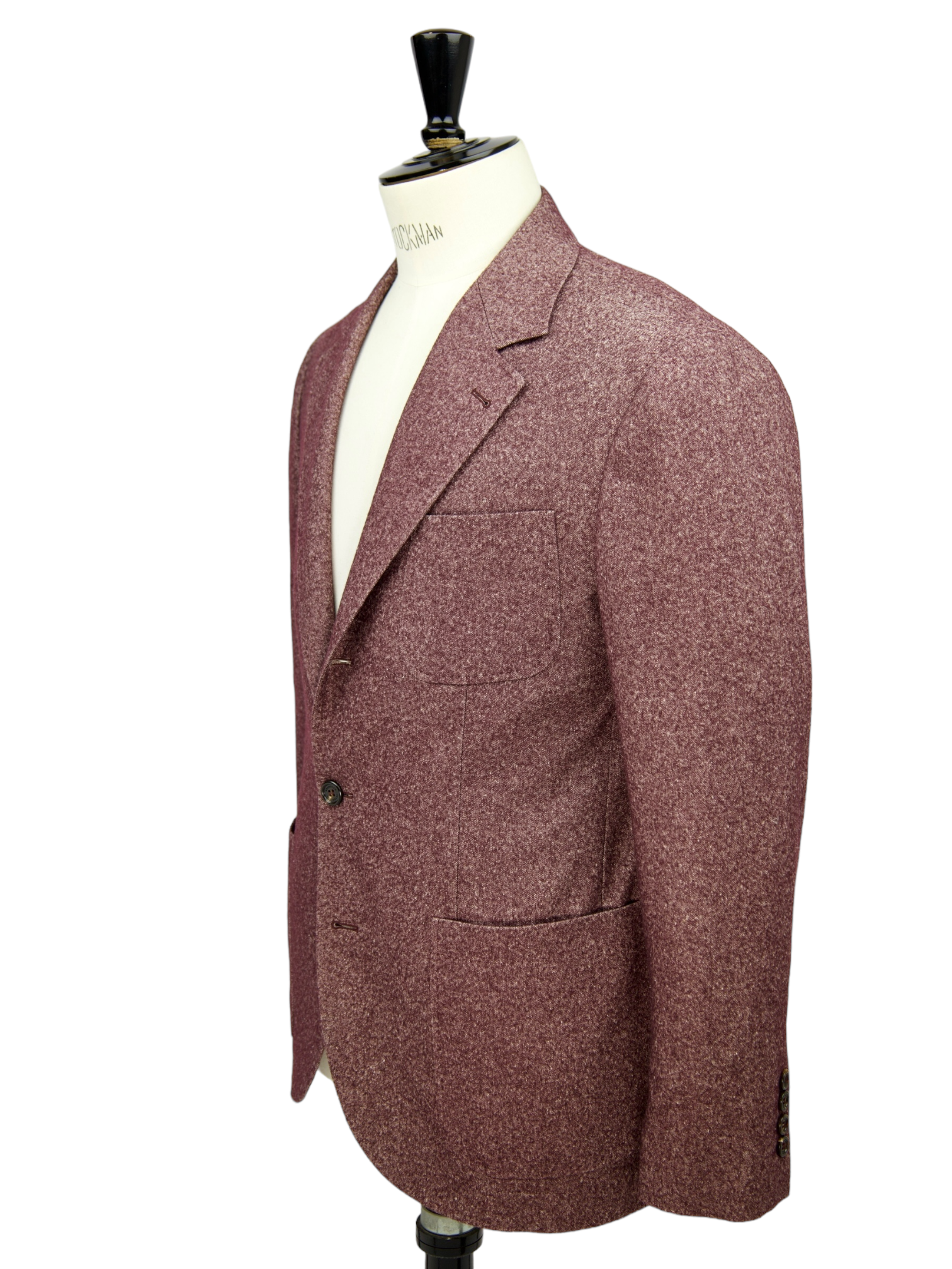 Brunello Cucinelli Aubergine Wool, Silk & Cashmere Jacket