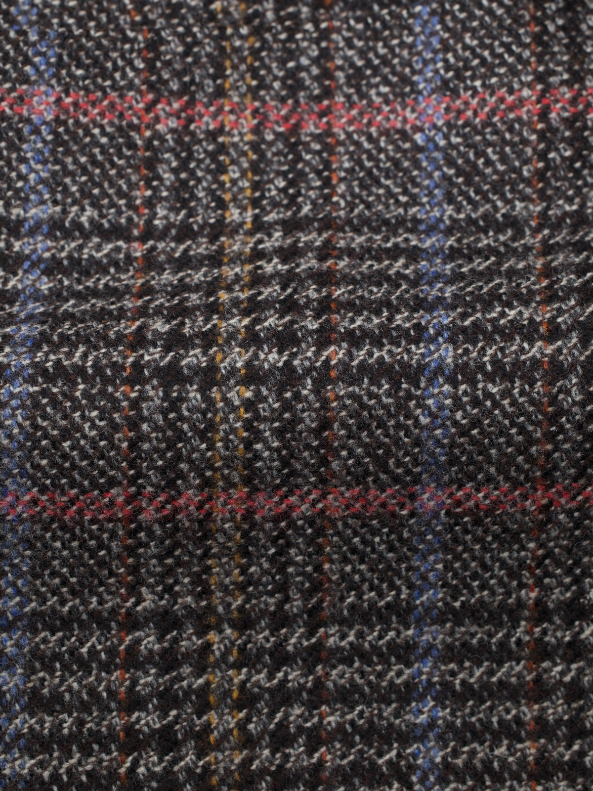 Lardini Brown & Multicolor Wool Tartan Jacket