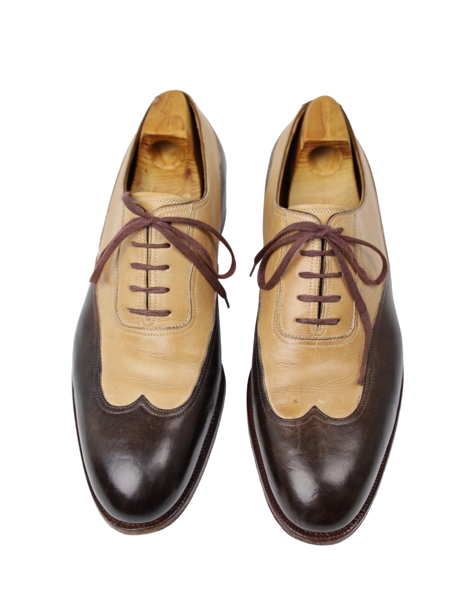 Saint Crispins Brown Wing-Tip Oxford Shoes