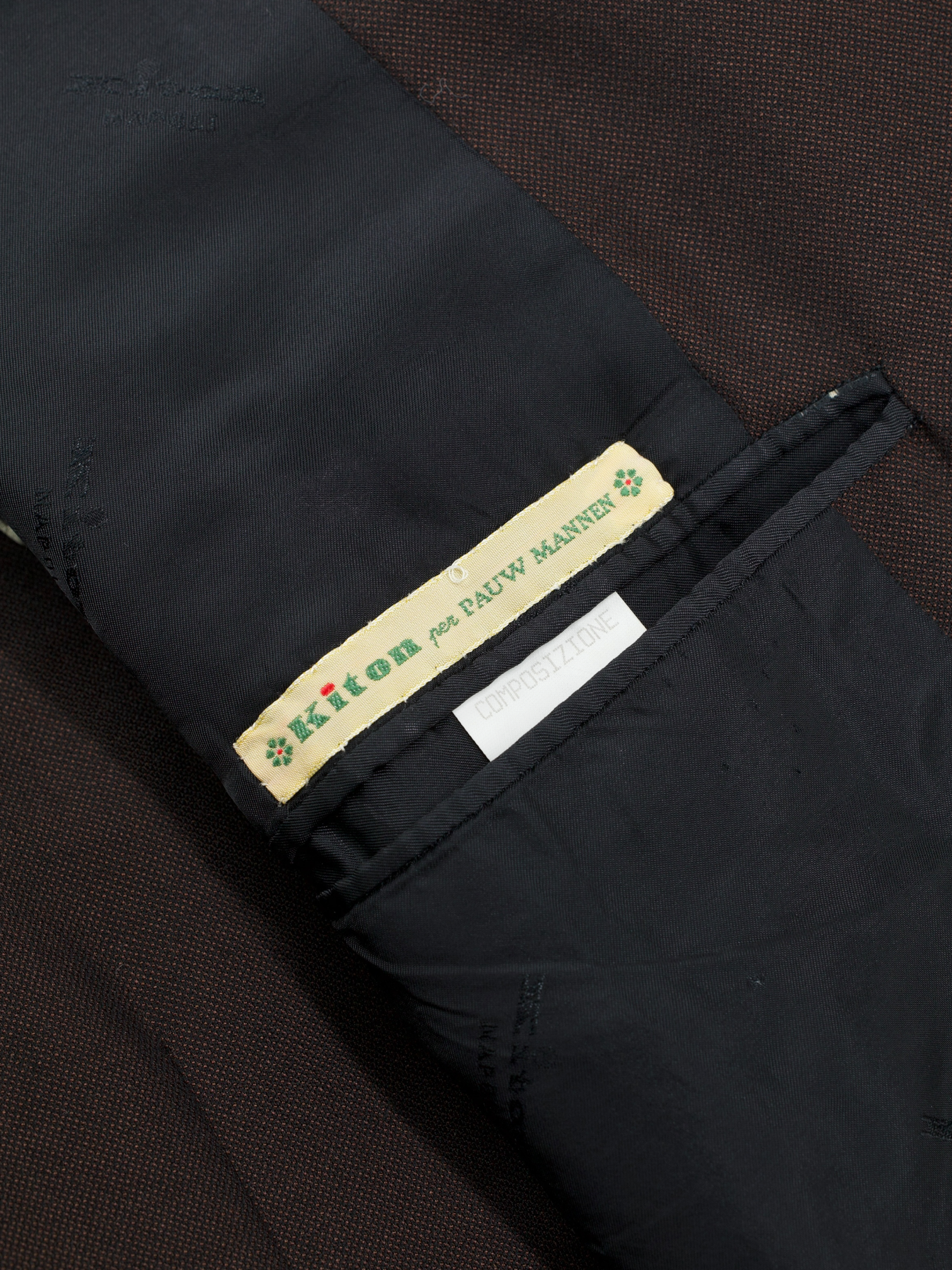 Kiton Chocolate Brown Lightweight-Cashmere Pinpoint Jacket