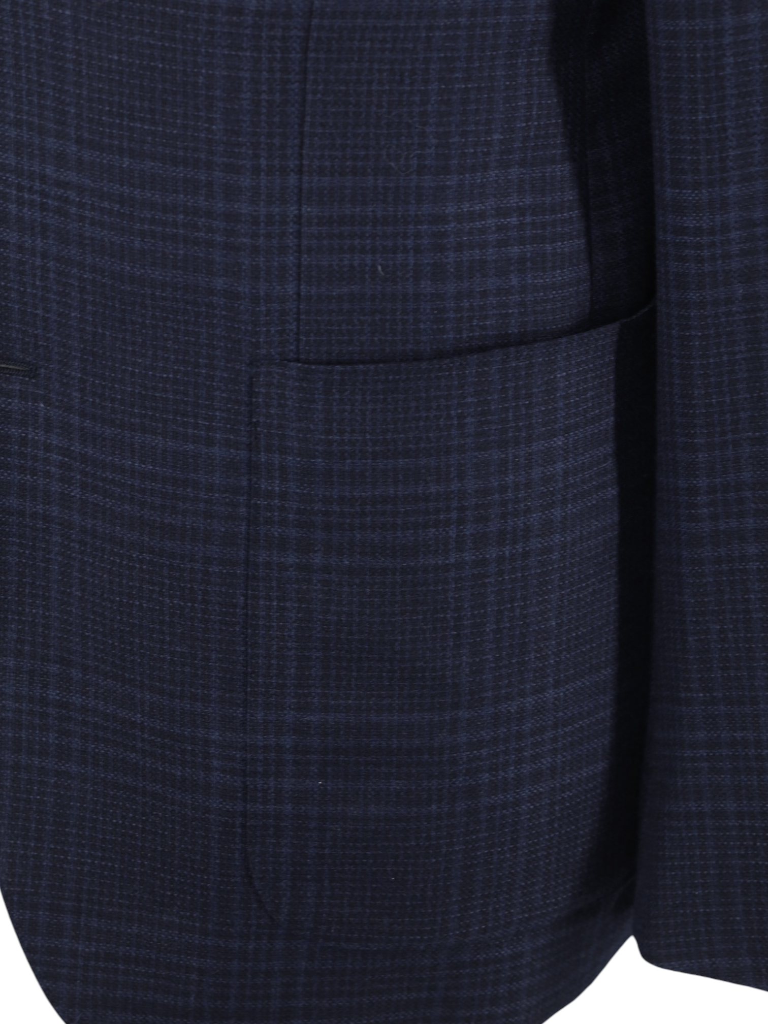 Ermenegildo Zegna Navy Trofeo-Light Wool Prince of Wales Milano Easy Jacket