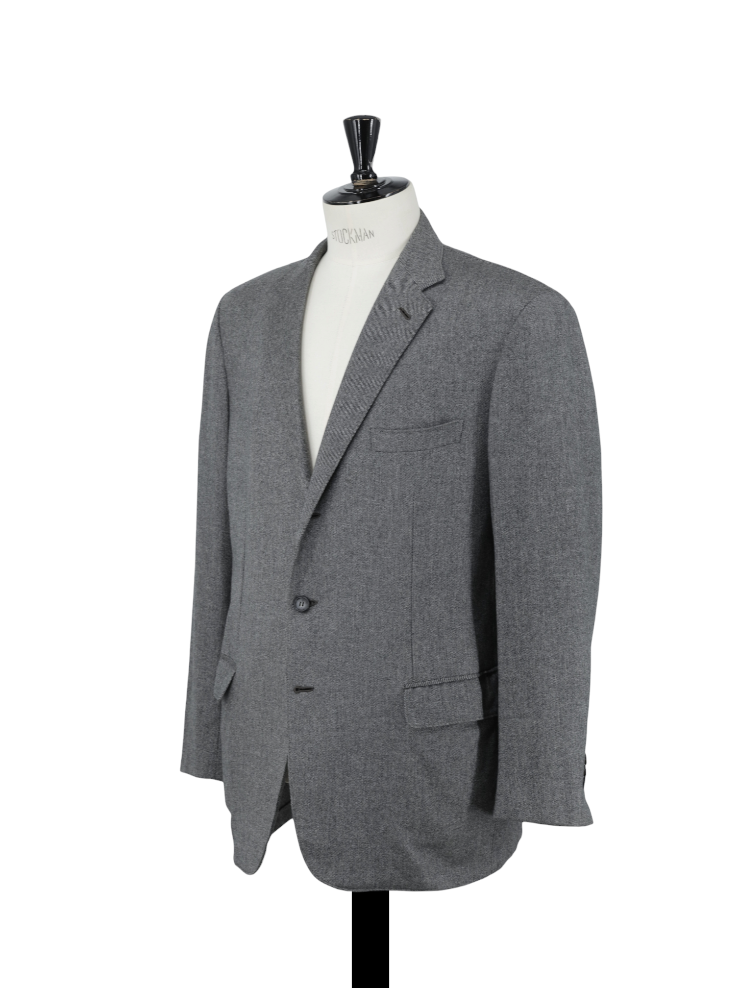 Brioni Grey Cashmere & Silk Twill Colosseo Jacket