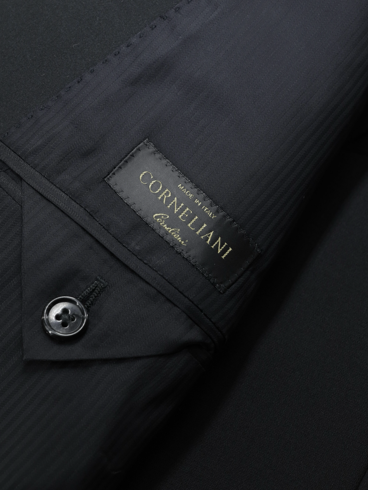 Corneliani Black Super 150's "Linea Ceremonia" Blacktie Tuxedo