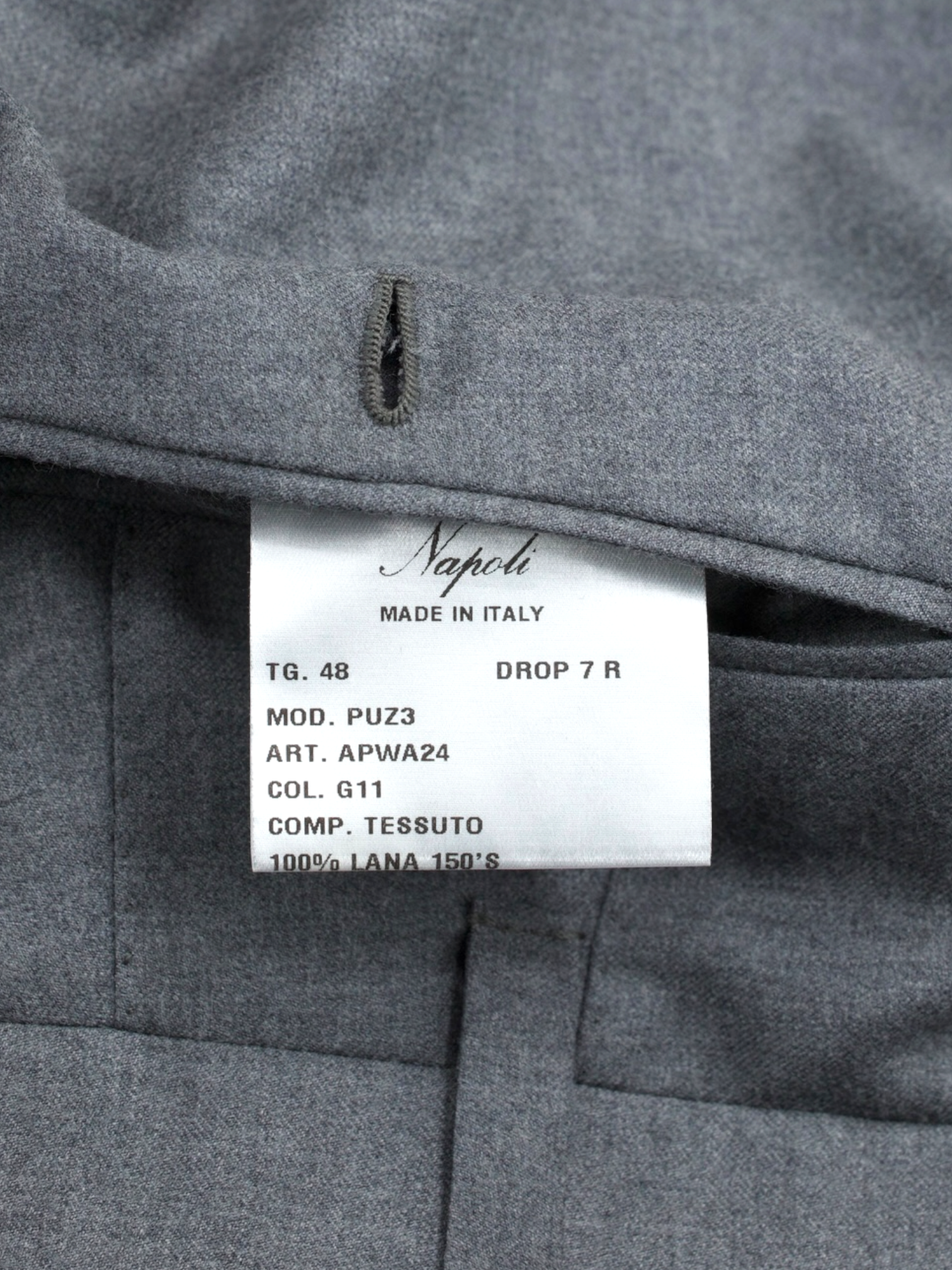 Cesare Attolini Grey Brushed Super 150's Twill Sartorial Trousers