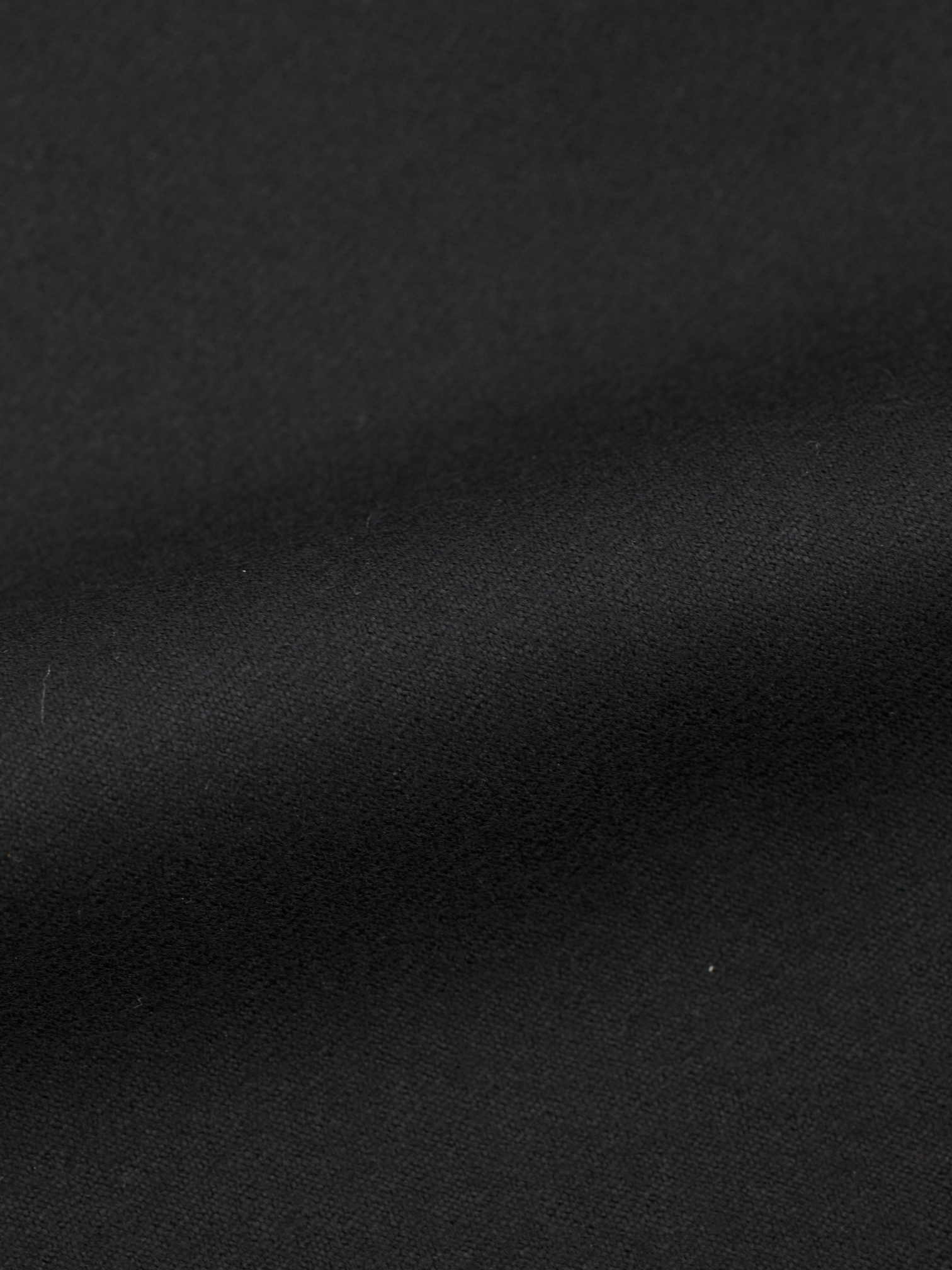 Canali Black Wool Gabardine Twill Double-Pleated Trousers