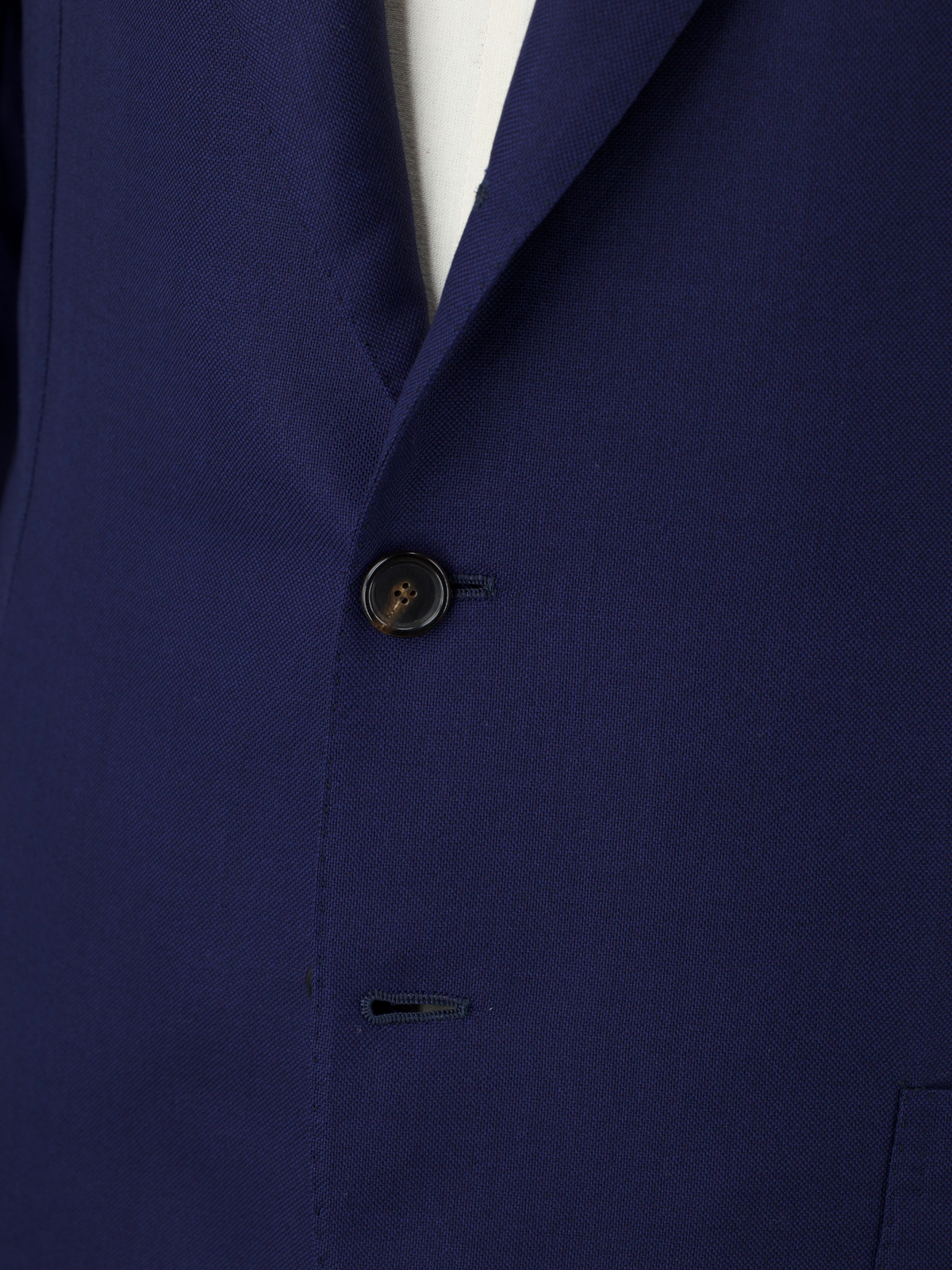 Cesare Attolini Marine Blue Super 120's Pinpoint Blazer Jacket