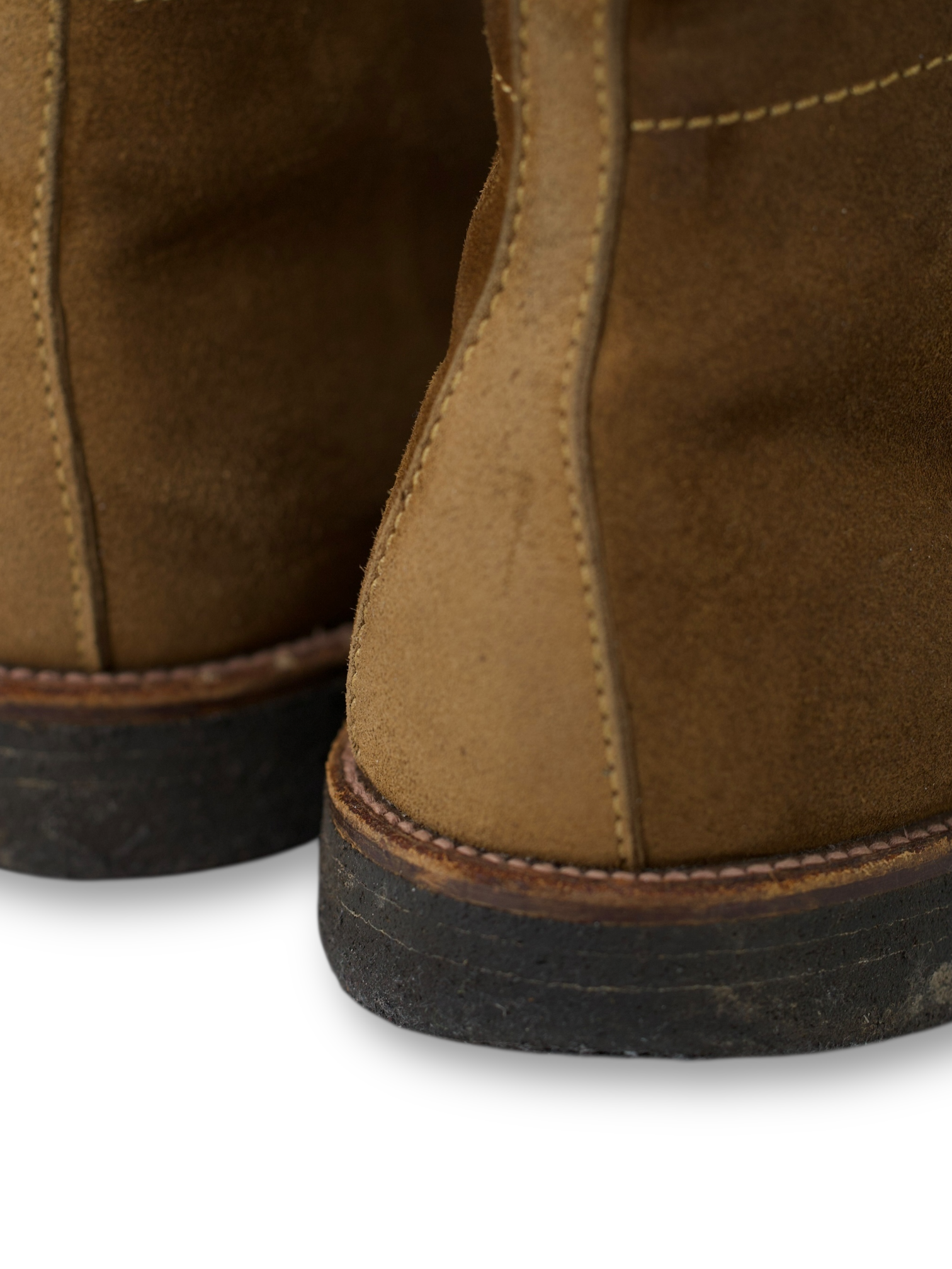 Alden Light Brown Plain Toe Snuff Suede 4511HC Boot