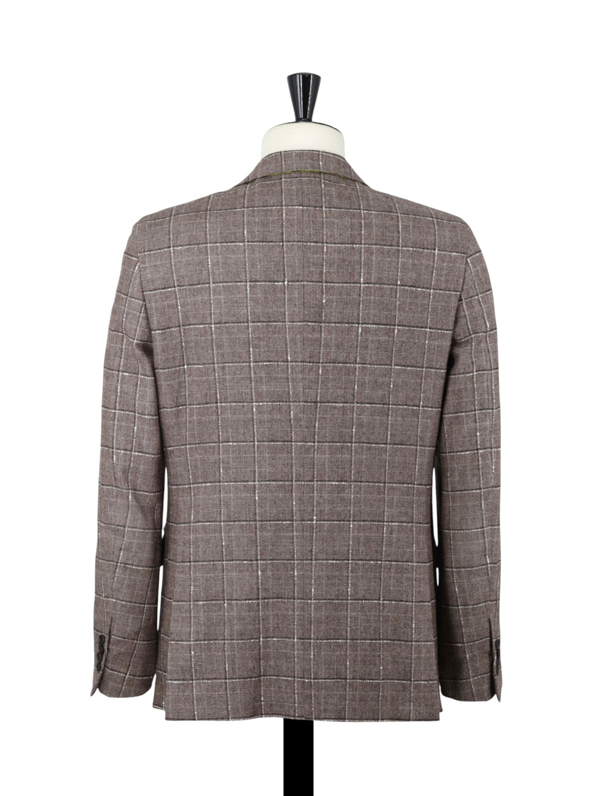 Etro Milano Brown & White Checkered Bouclé Suit