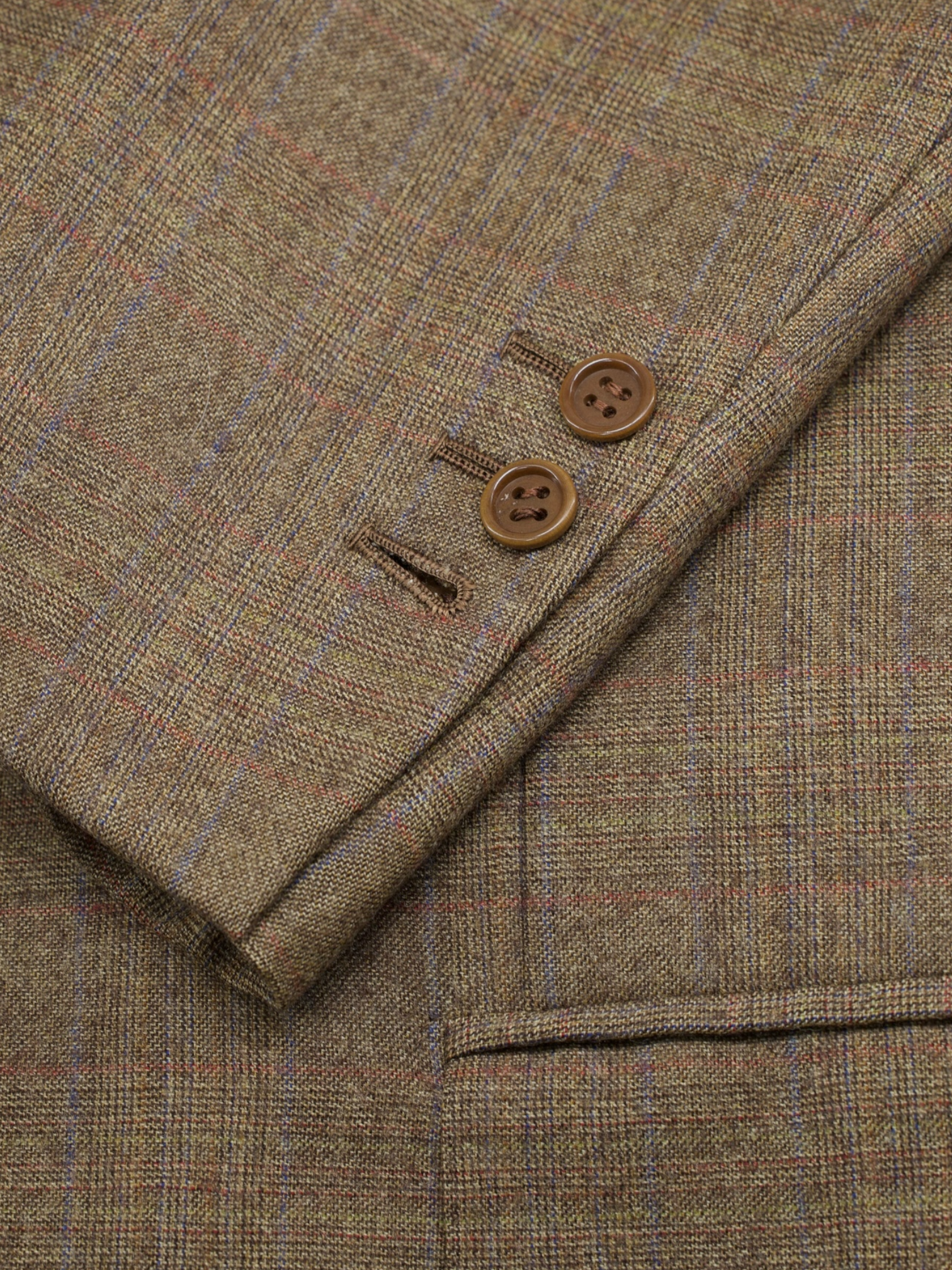 Brioni Brown Vintage Roman-Style Checkered Traiano Suit