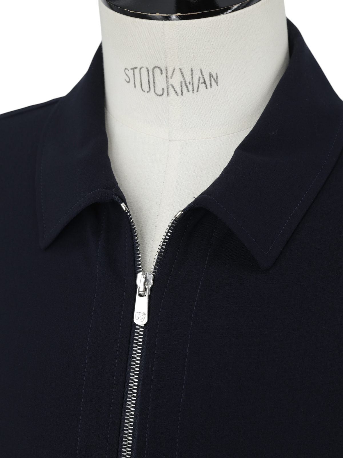 Marco Pescarolo Black Wool & Stretch Zip-Up Luxury Tracksuit