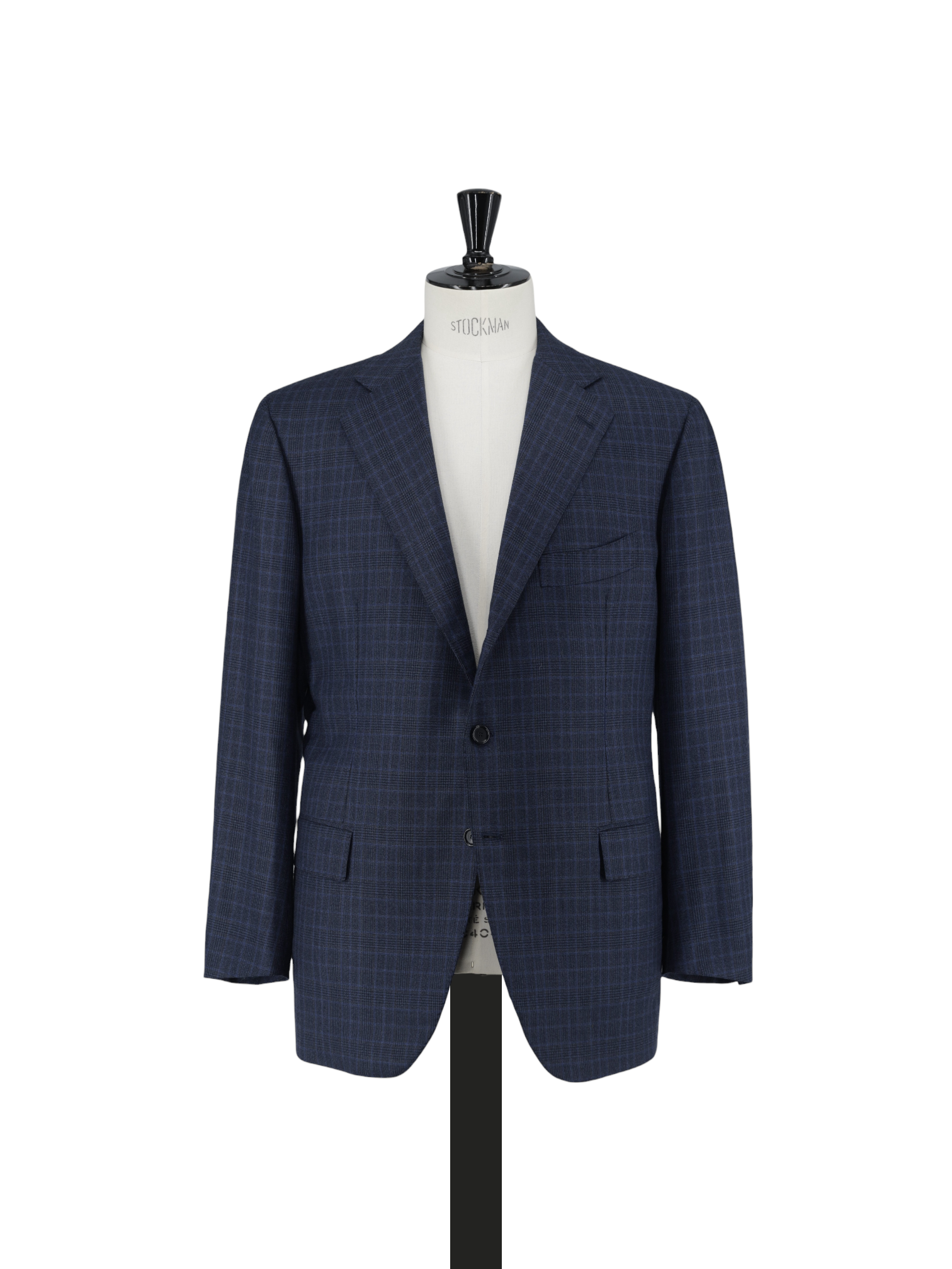 Cesare Attolini Royal Blue Pure-Wool Checkered Suit