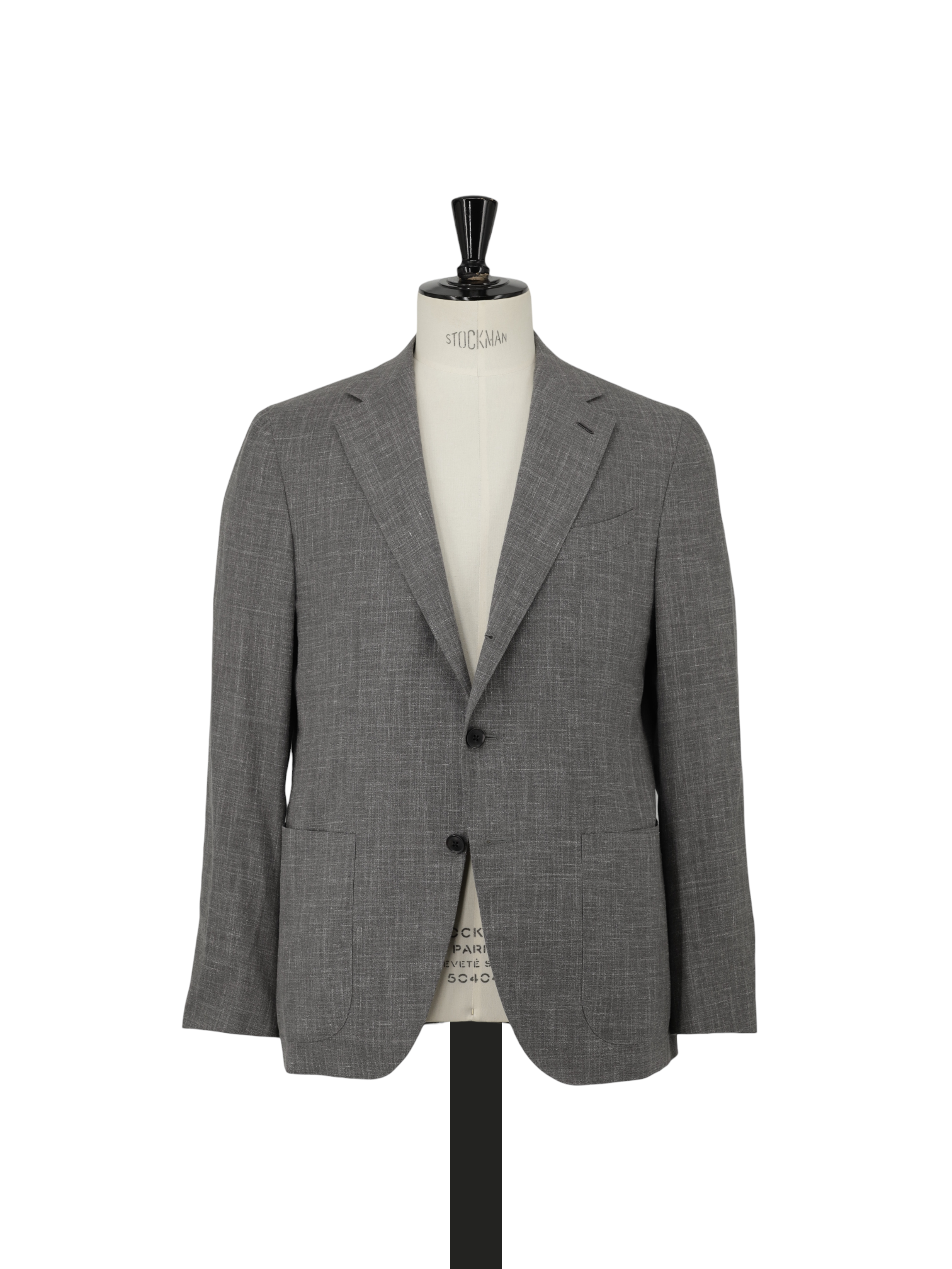 Caruso Taupe Wool, Silk & Linen "Summertime" Melange Aida Jacket