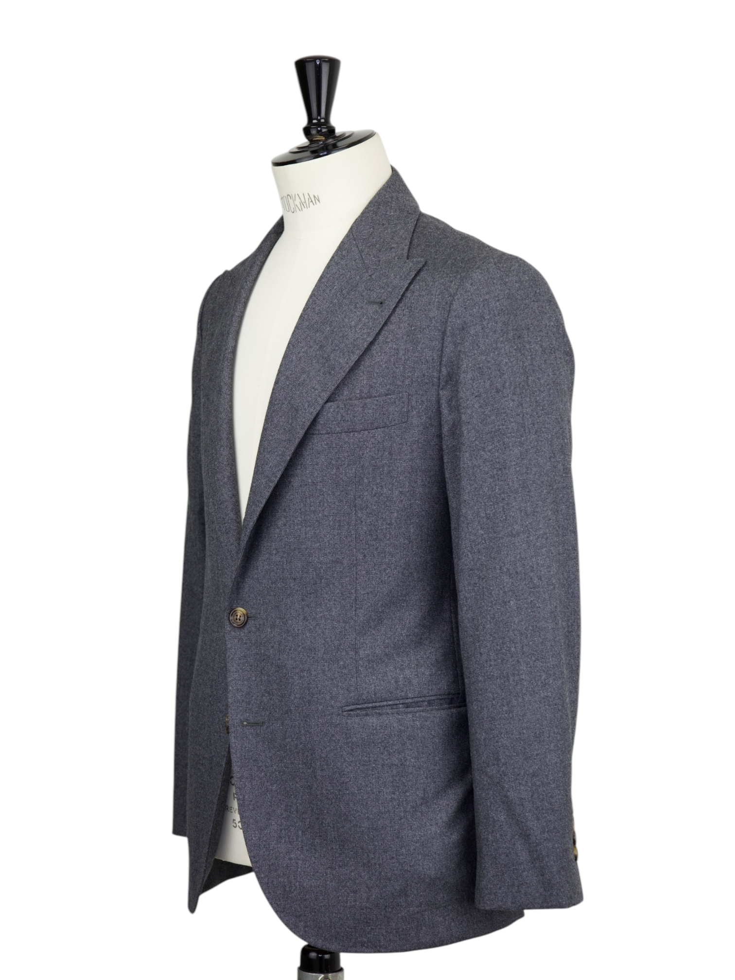 Brunello Cucinelli Grey Worsted Woollen Twill Suit