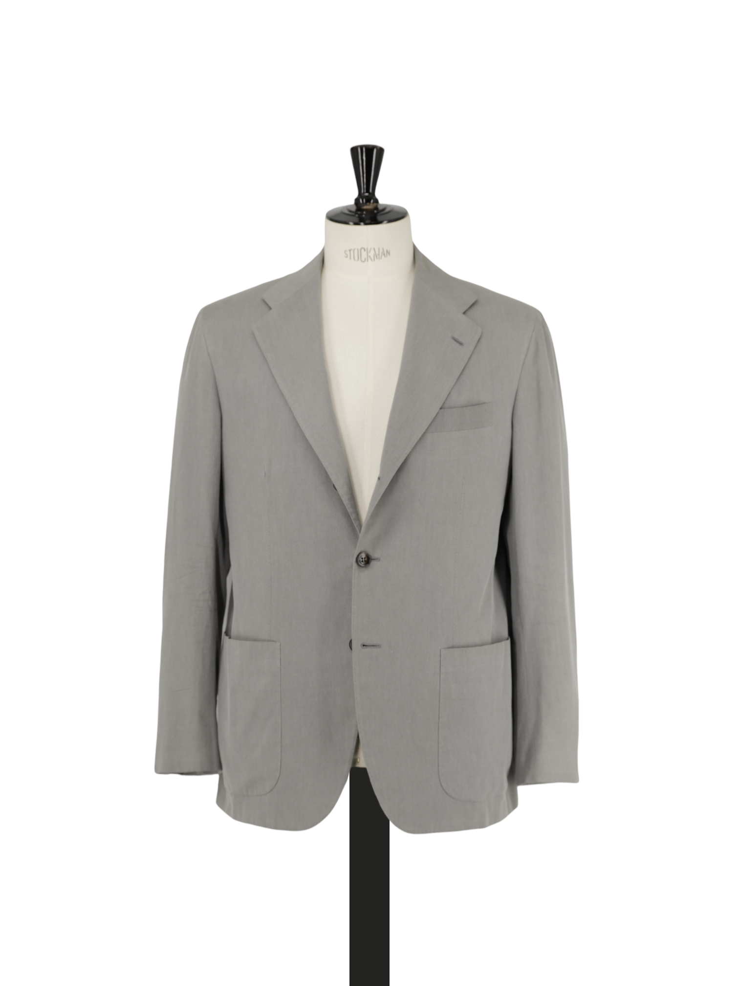 Kiton Grey Pure Cotton Lightweight Neapolitan Jacket