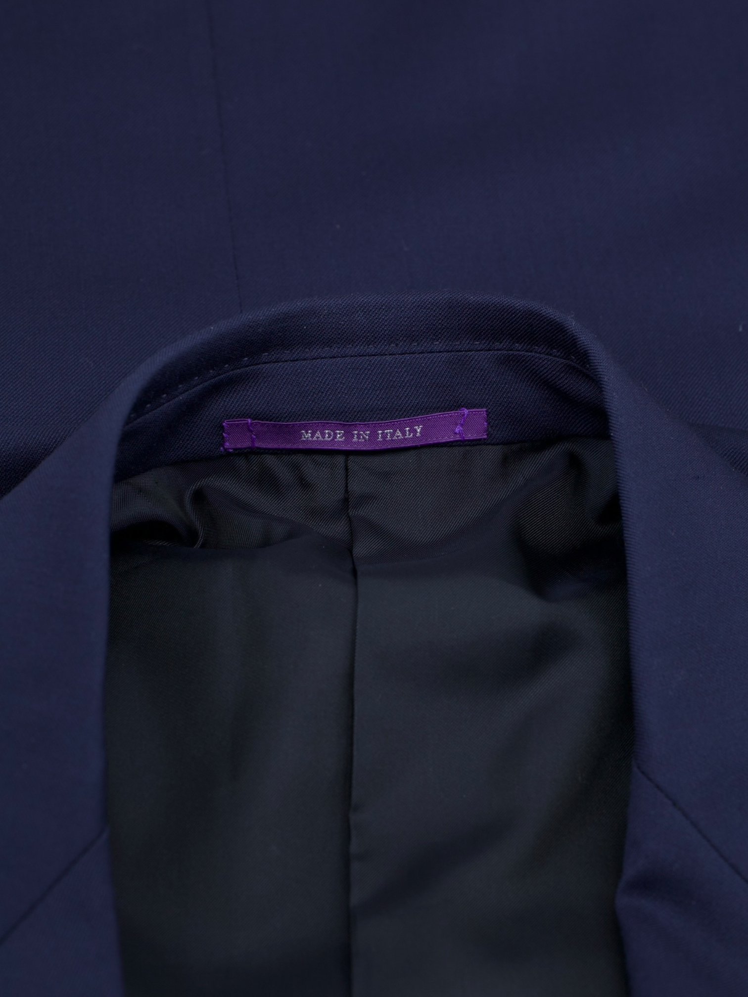 Ralph Lauren Purple Label Dark Blue Double-Breasted Serge-Wool Gregory Jacket