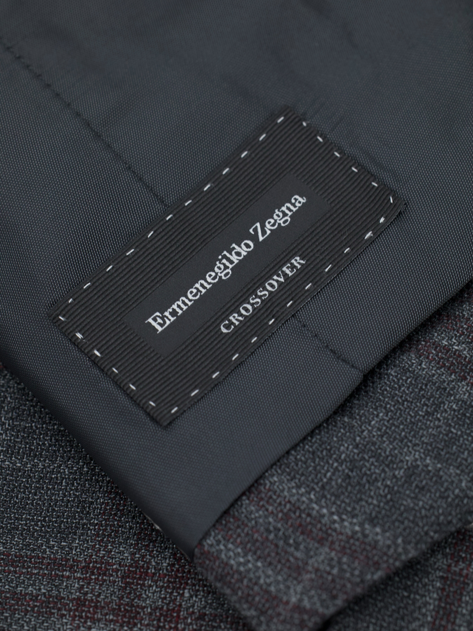 Ermenegildo Zegna Warm Taupe & Maroon Linen, Wool & Silk Check Waistcoat