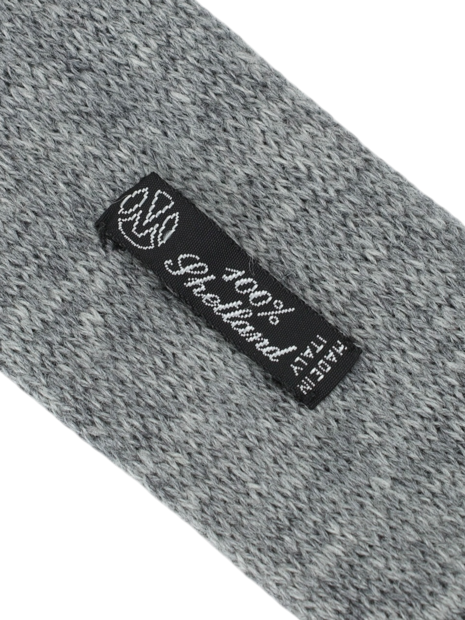 Kiton Grey Knitted Shetland-Wool "Cipa 1960" Tie