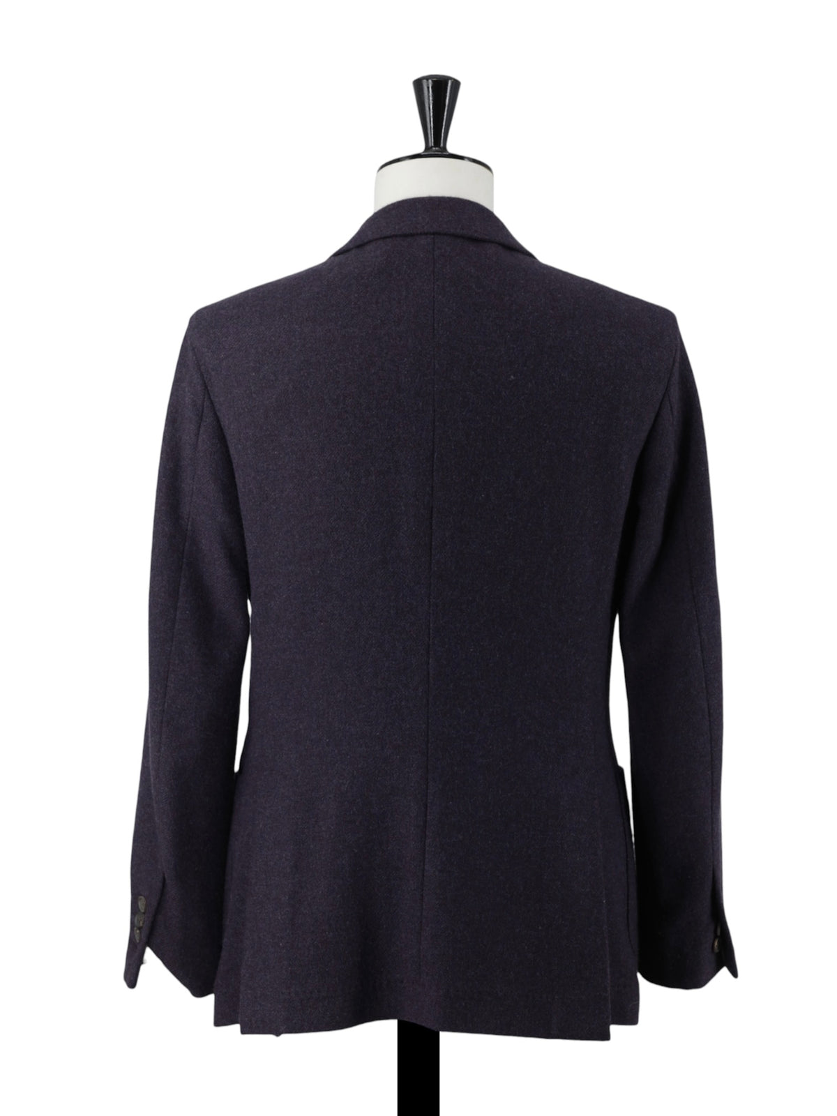 Brunello Cucinelli Aubergine Cashmere & Wool Peak-Lapel Jacket