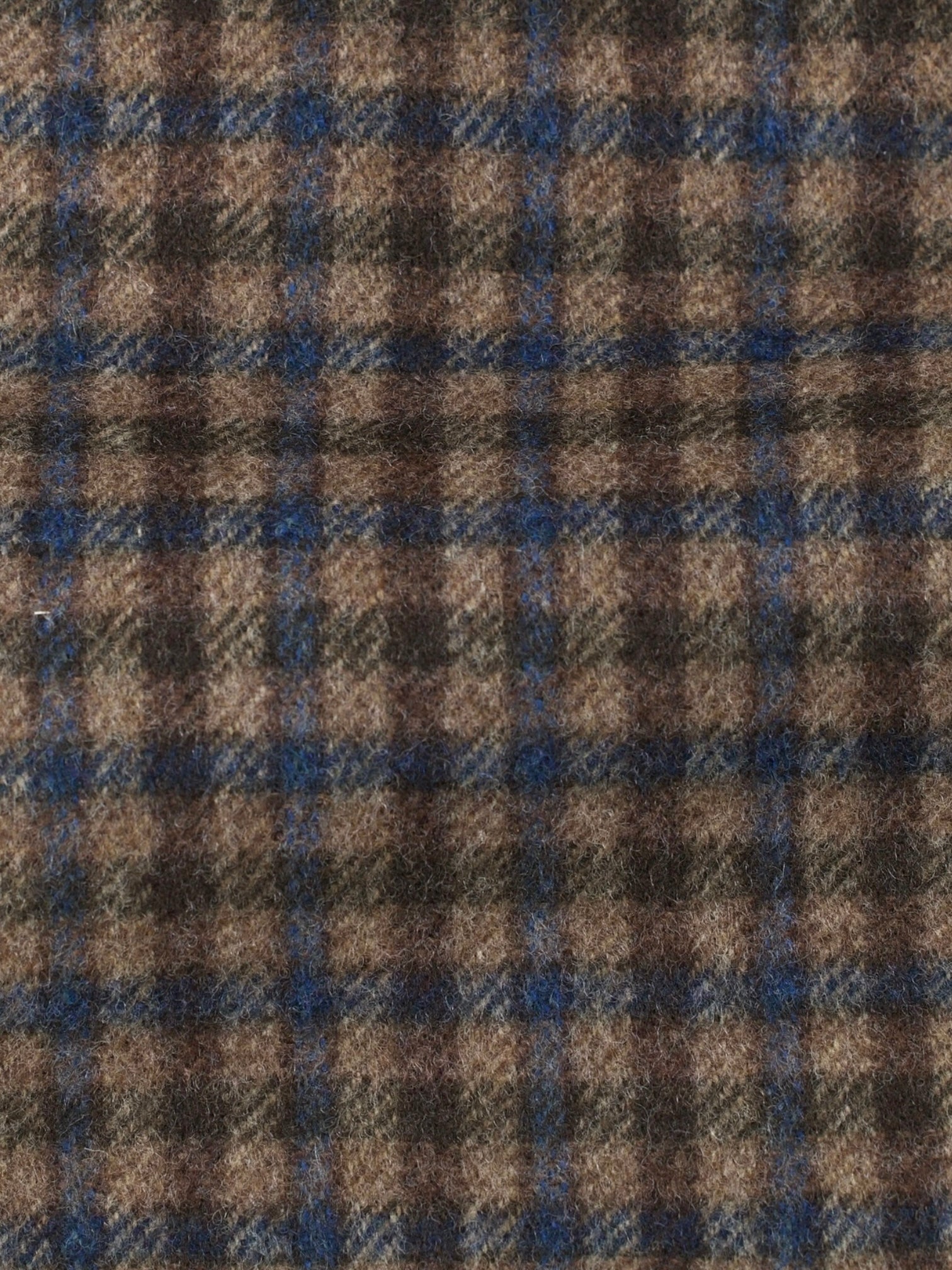Ermenegildo Zegna Brown & Teal Wool & Trofeo-Cashmere Checkered Mila Jacket