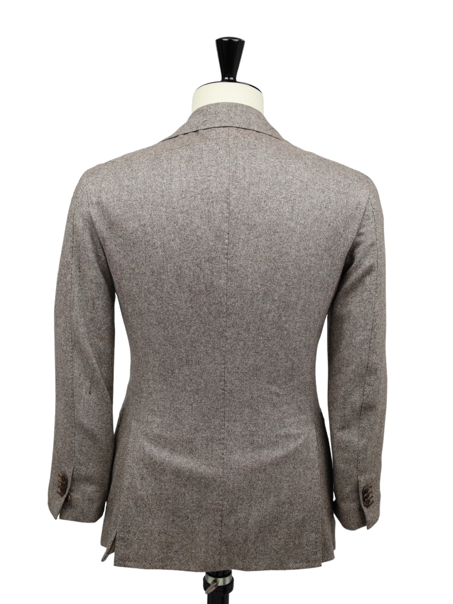 Orazio Luciano Taupe Micro-structure Wool & Cashmere Jacket