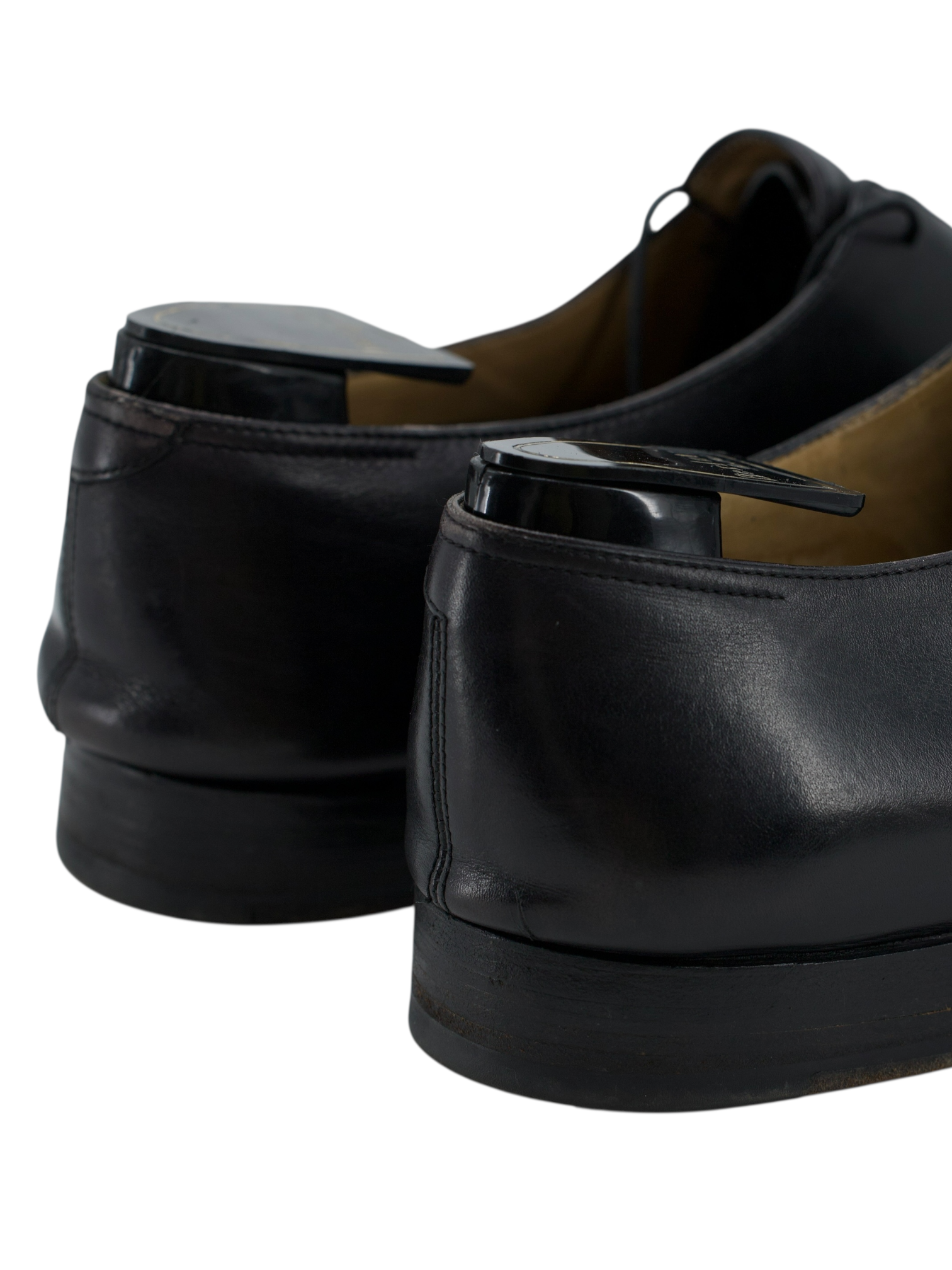 Berluti Black Vintage Wholecut Calfleather Oxford Lace-Ups