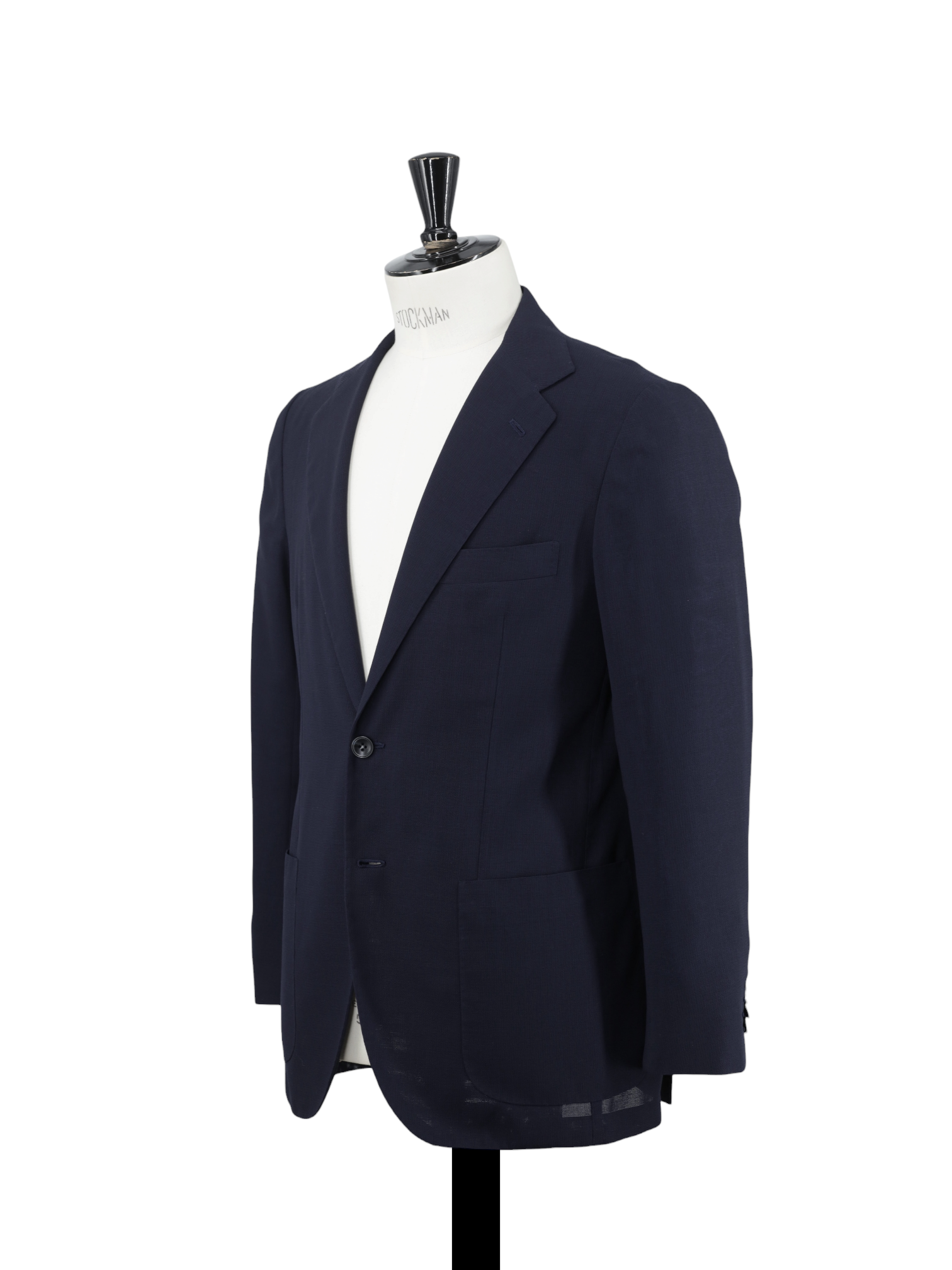 Kiton Navy Lightweight-Wool Hopsack Sartorial "Mod. Evo" Jacket