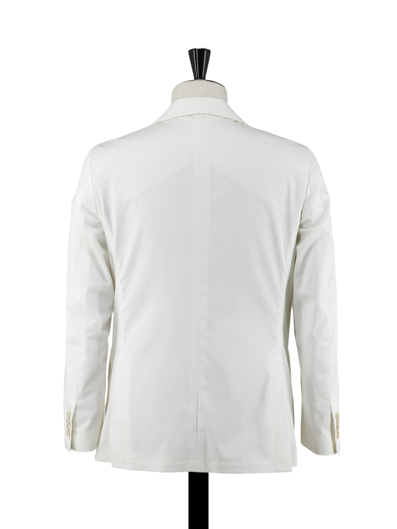 Lardini White Soft Cotton-Stretch Summer Jacket
