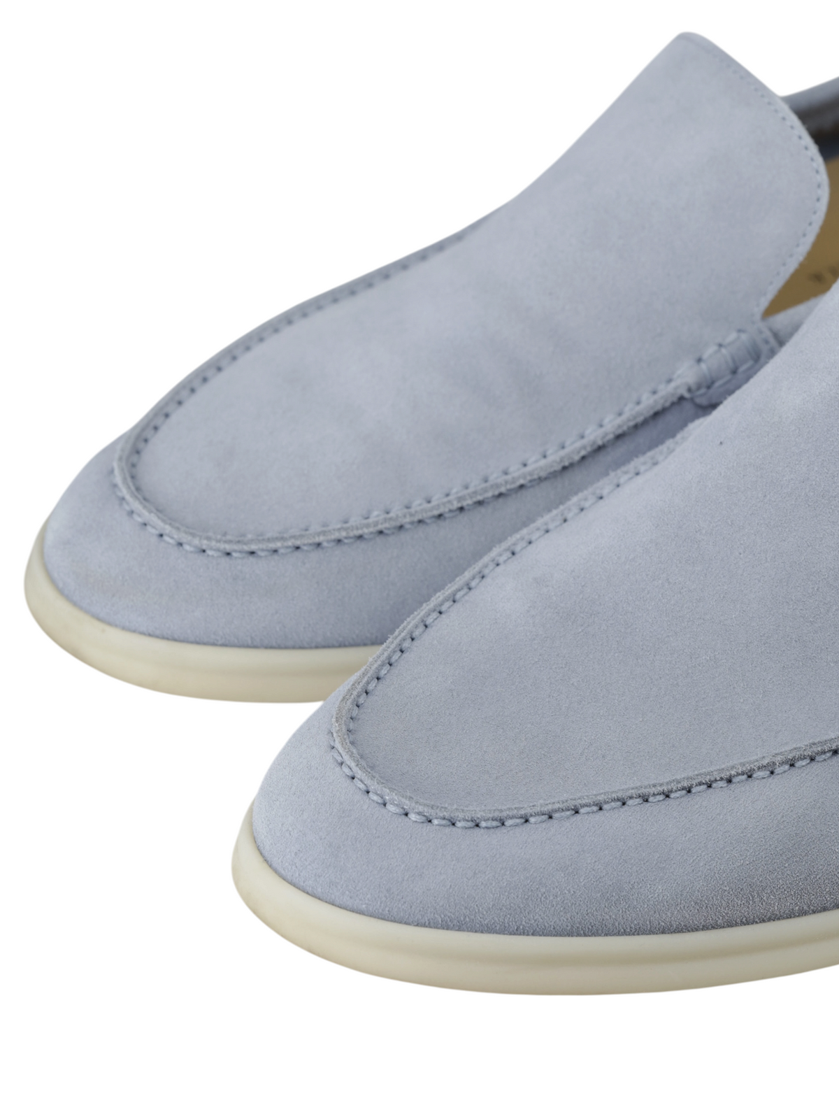 Loro Piana Celestial Blue Suede Summer Walk