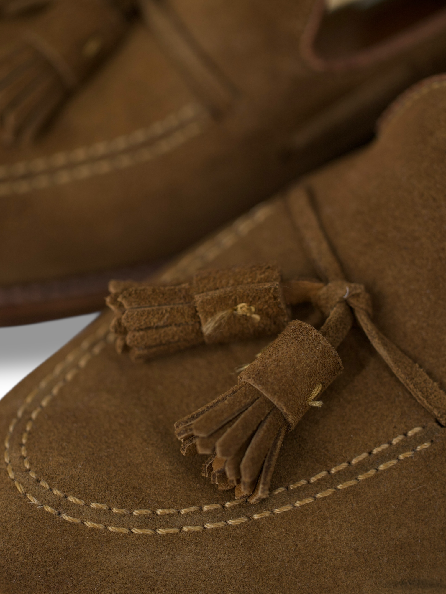 Alden x Fortela Nut Brown Suede Tassel Loafer