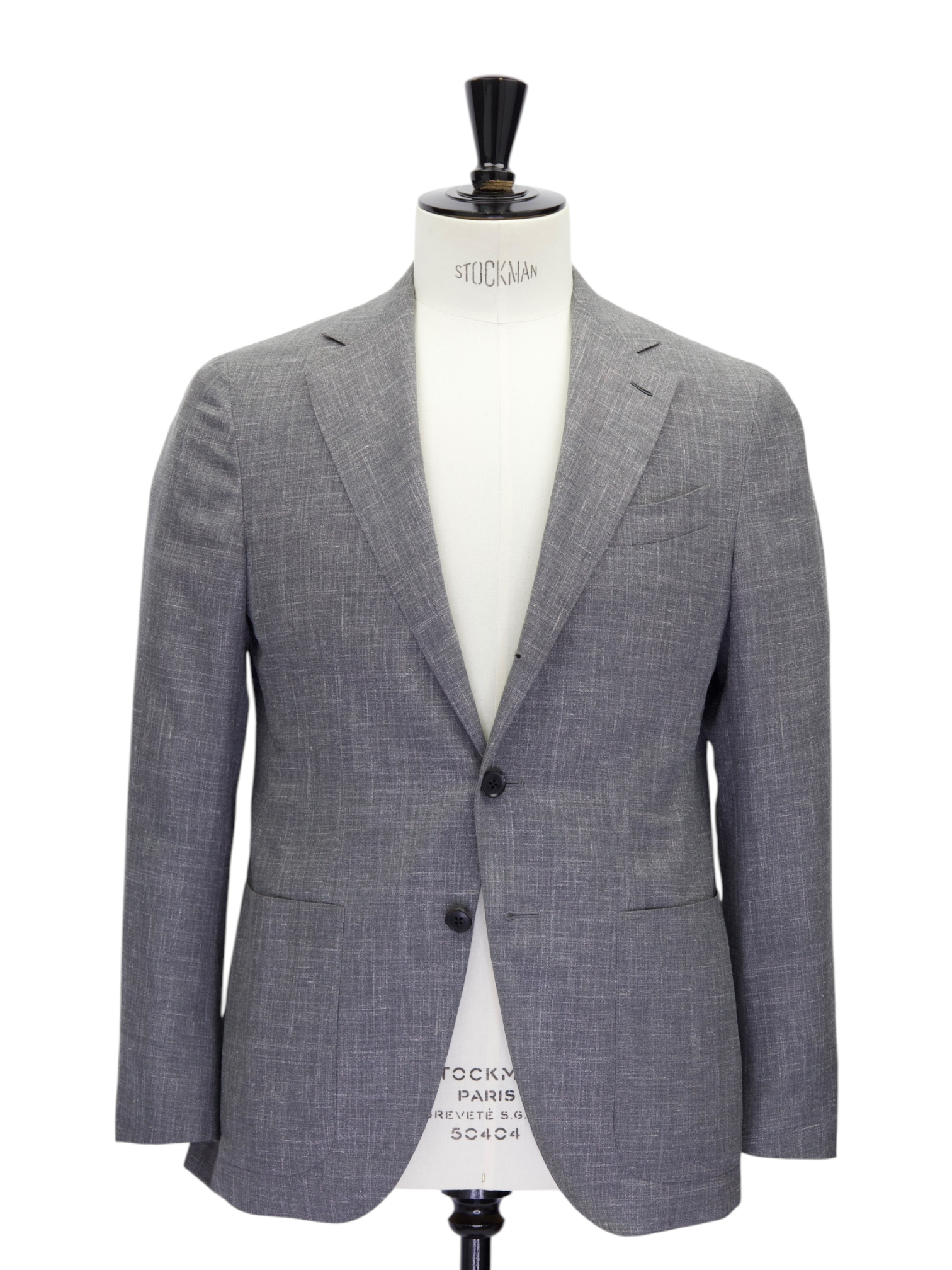 Caruso Taupe Wool, Silk & Linen "Summertime" Melange Jacket