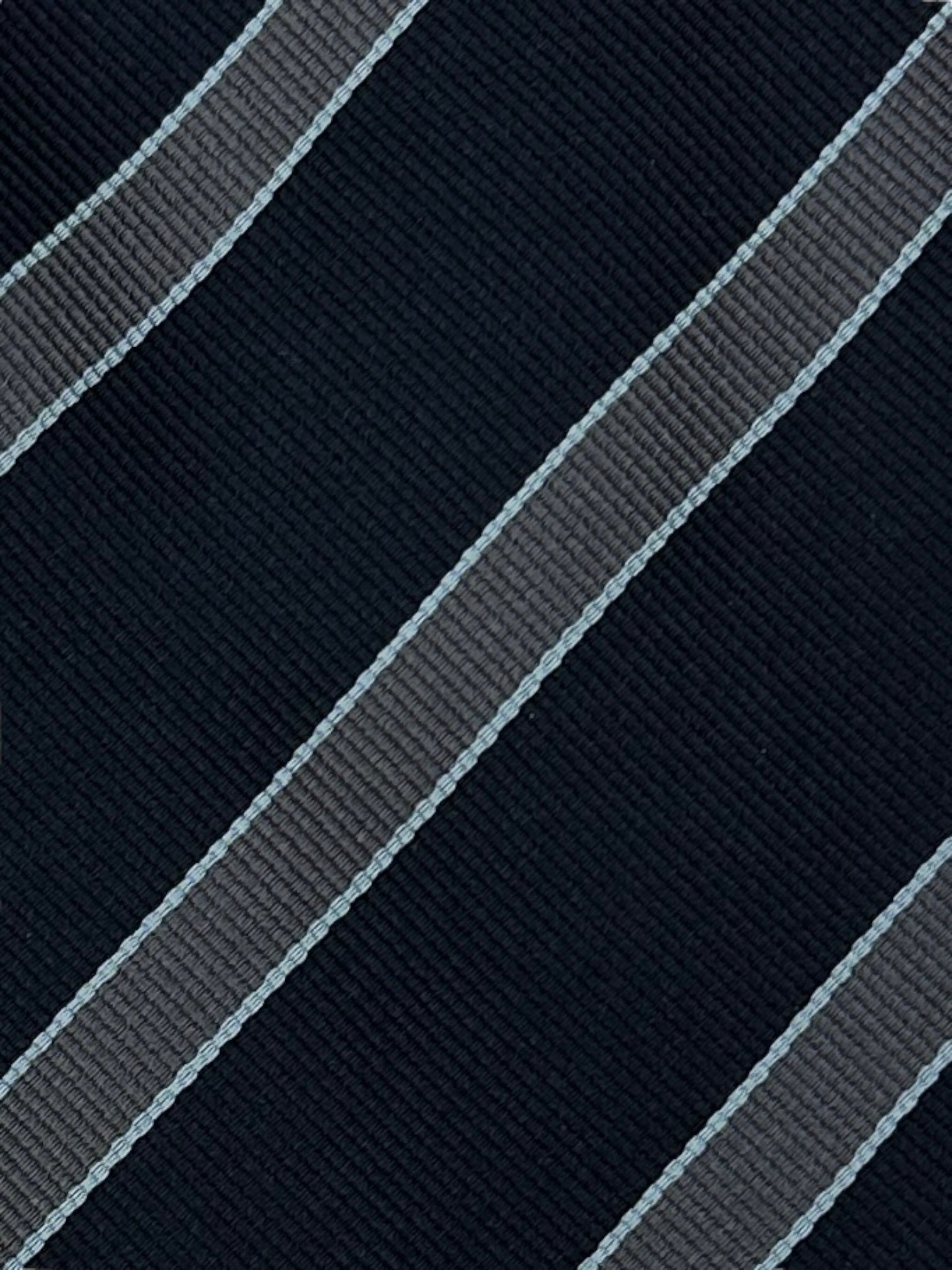 E.Marinella Navy Club Stripe Tie